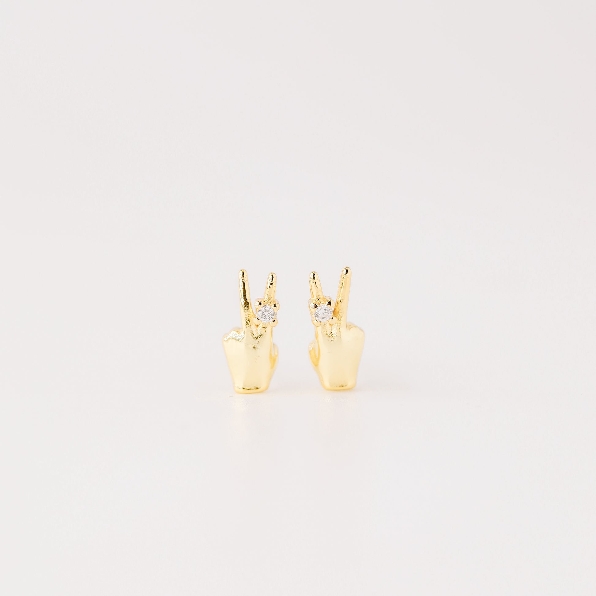Victory Hand Earrings • V Earrings • Fighting • Peace Sign Earrings • Peace Fingers • Gift for Her • BYSDMJEWELS