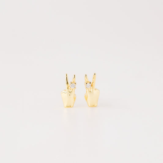 Victory Hand Earrings • V Earrings • Fighting • Peace Sign Earrings • Peace Fingers • Gift for Her • BYSDMJEWELS