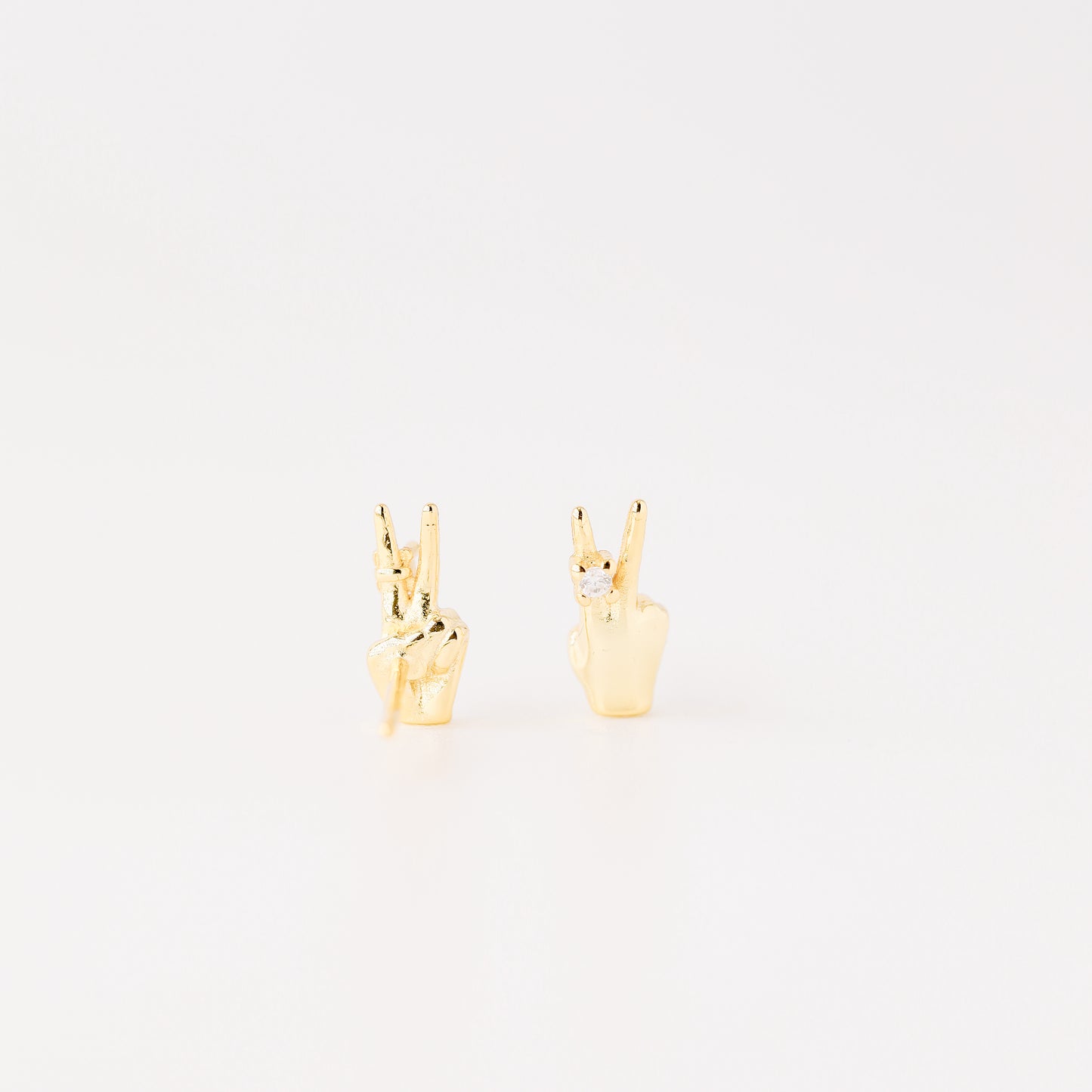 Victory Hand Earrings • V Earrings • Fighting • Peace Sign Earrings • Peace Fingers • Gift for Her • BYSDMJEWELS