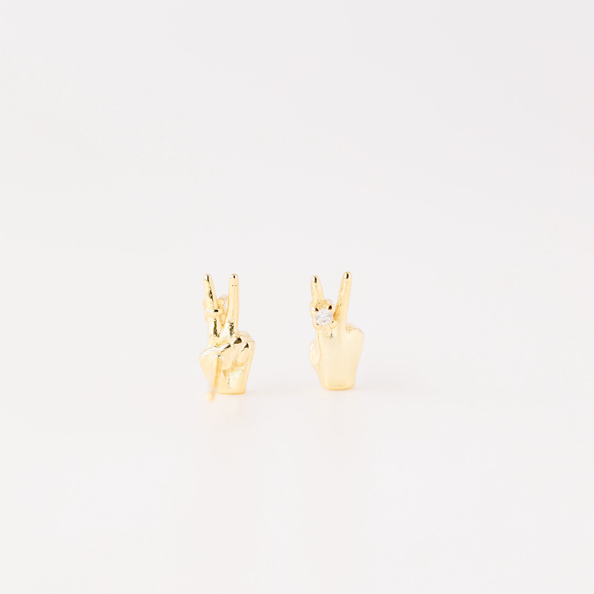 Victory Hand Earrings • V Earrings • Fighting • Peace Sign Earrings • Peace Fingers • Gift for Her • BYSDMJEWELS