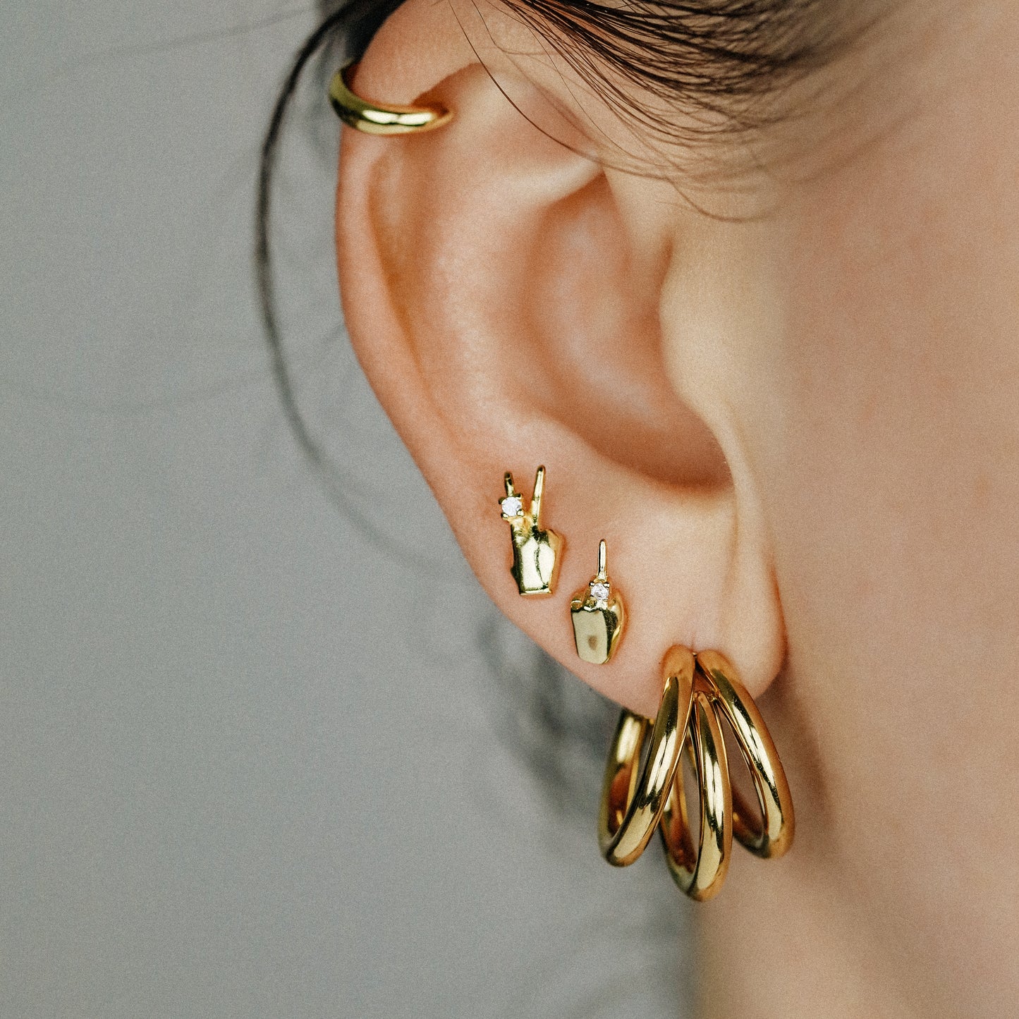 Victory Hand Earrings • V Earrings • Fighting • Peace Sign Earrings • Peace Fingers • Gift for Her • BYSDMJEWELS