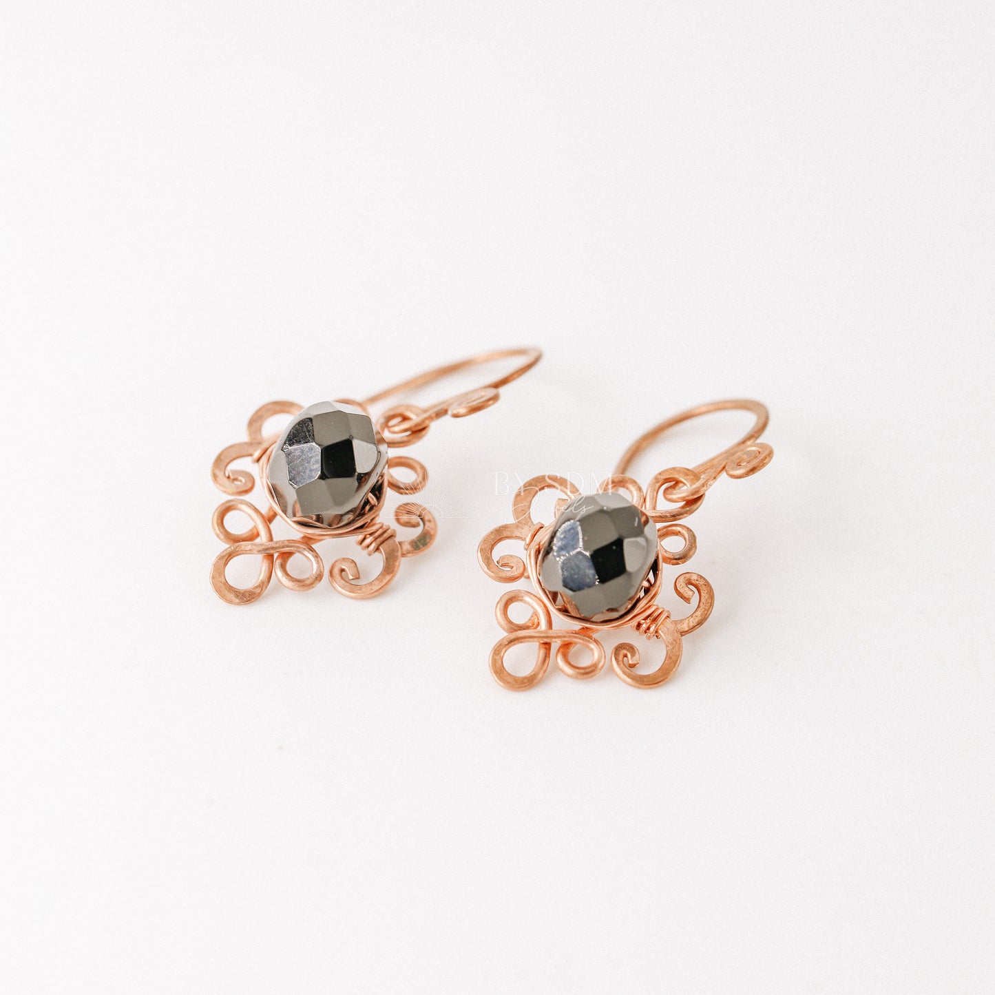 Black Onyx Knot Earrings • Handmade Earrings • Onyx Earrings • Copper Wire Wrapped Earrings • Black Stone • Gift for Her • BYSDMJEWELS
