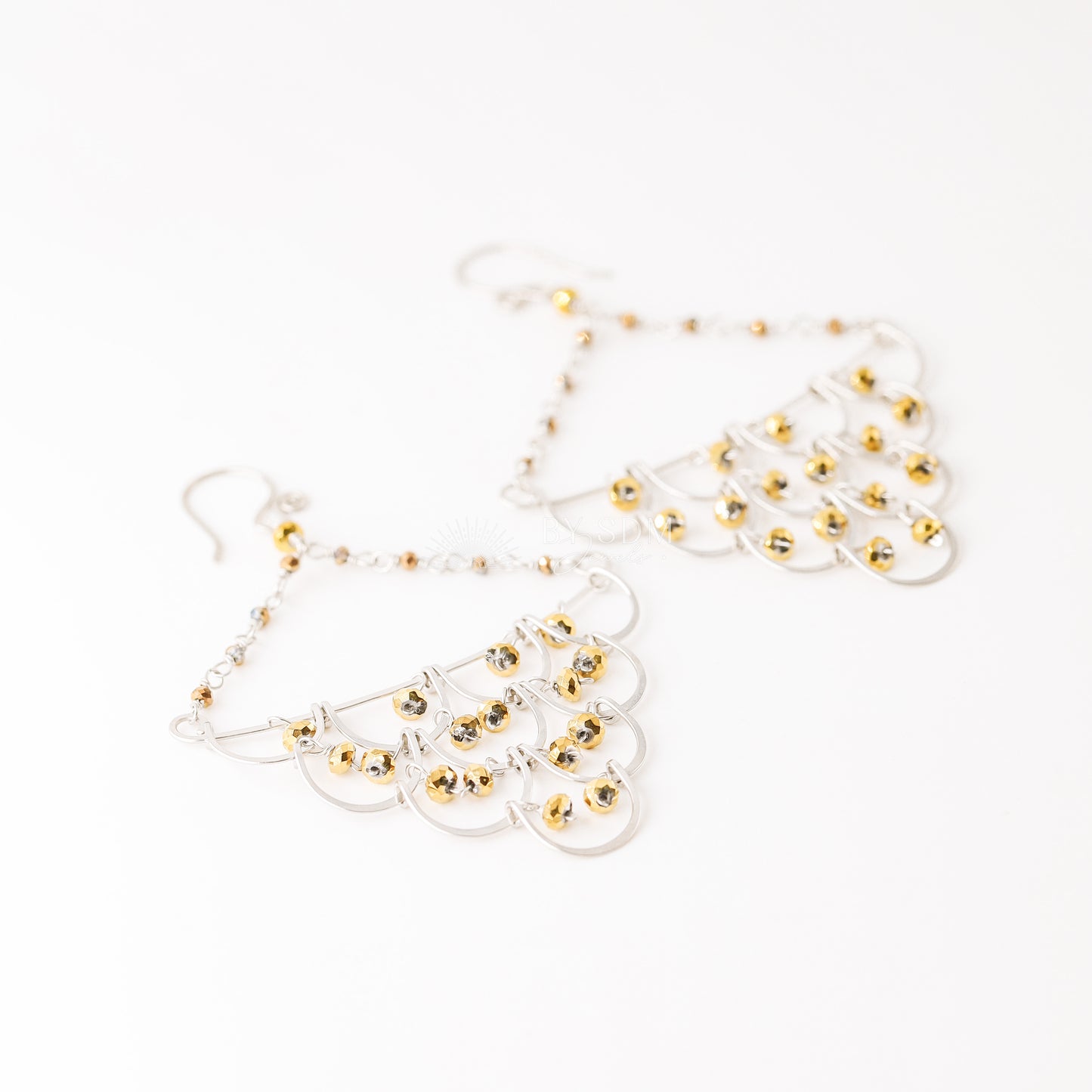 Handmade Silver Chandelier Earrings