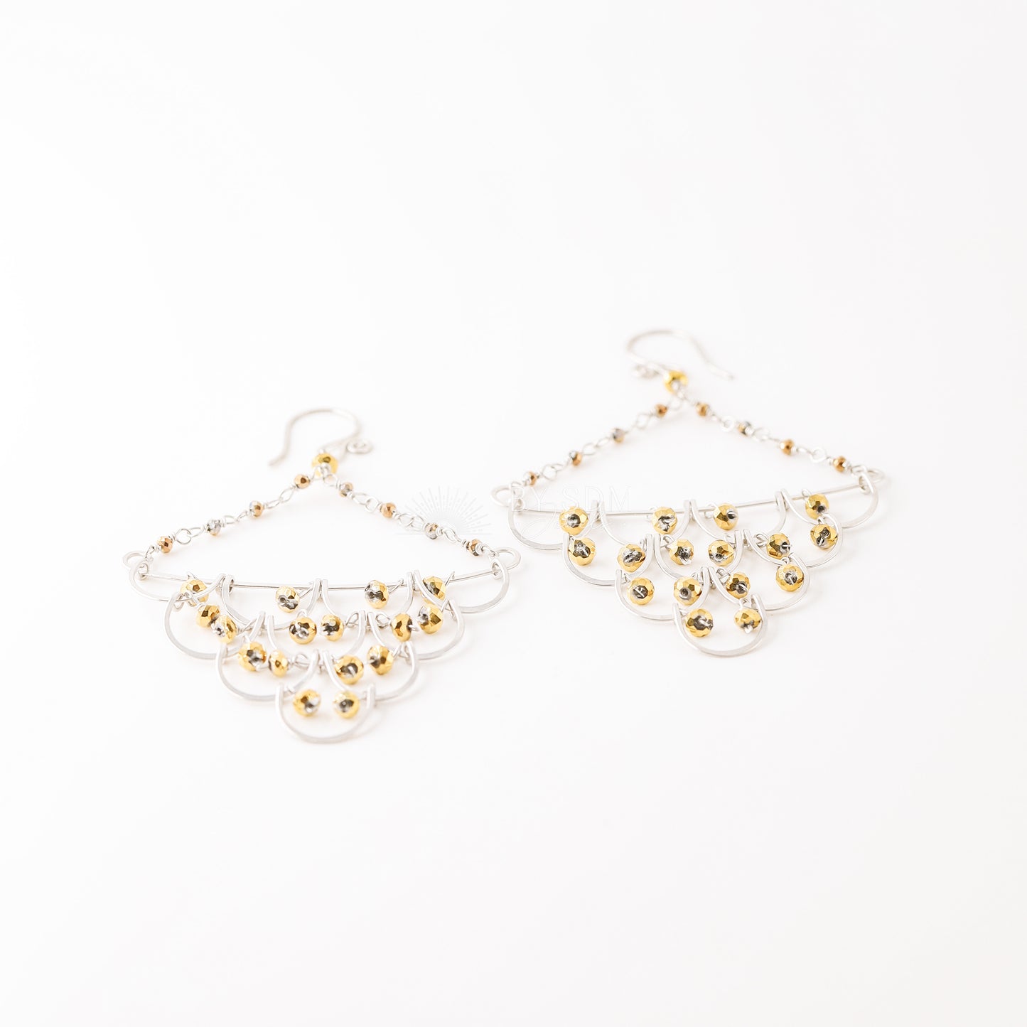 Handmade Silver Chandelier Earrings