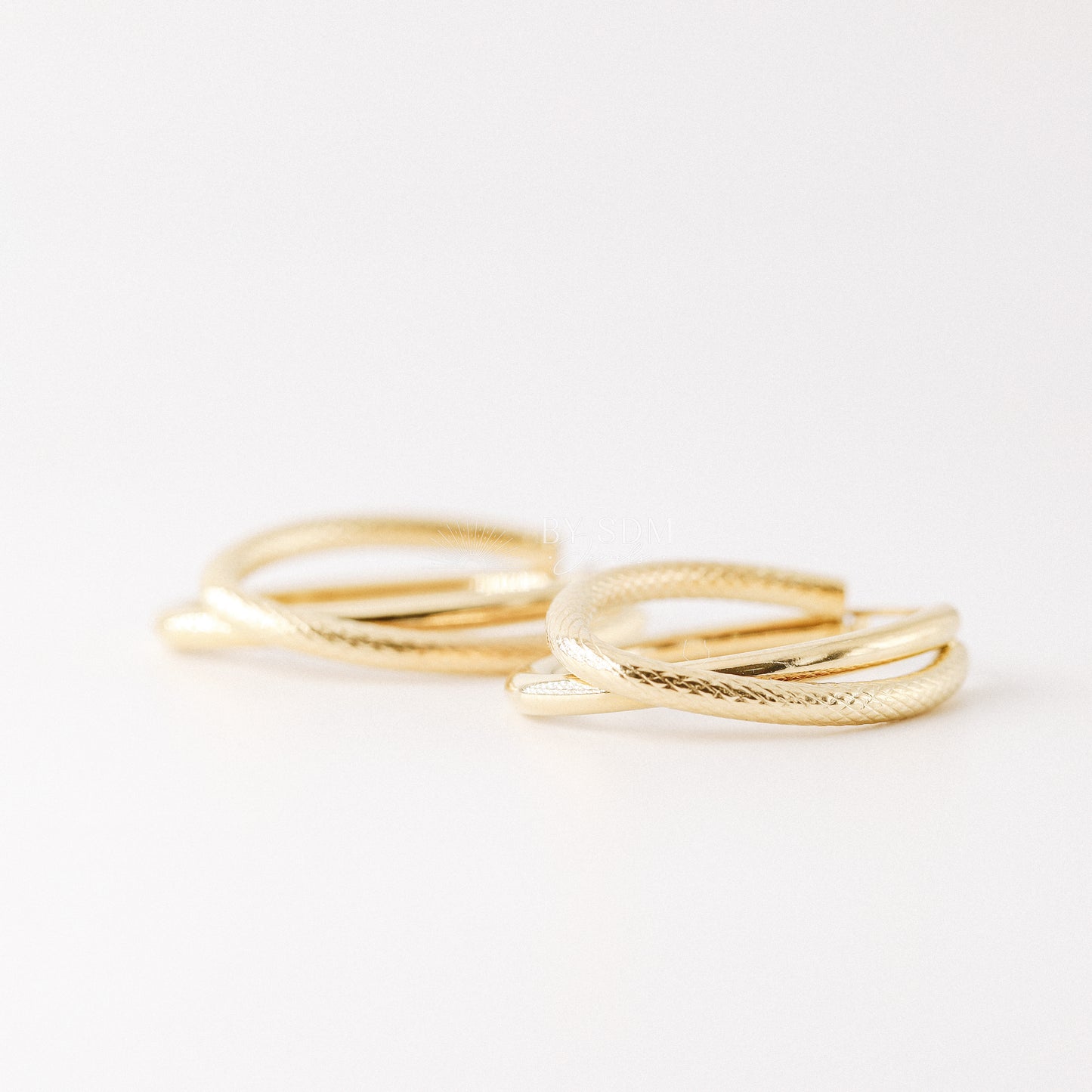 Gold Hoop Earrings • Large Big Hoop Earring • Circle Endless Huggie Hoop • Perfect Gift for Girlfriend • BYSDMJEWELS