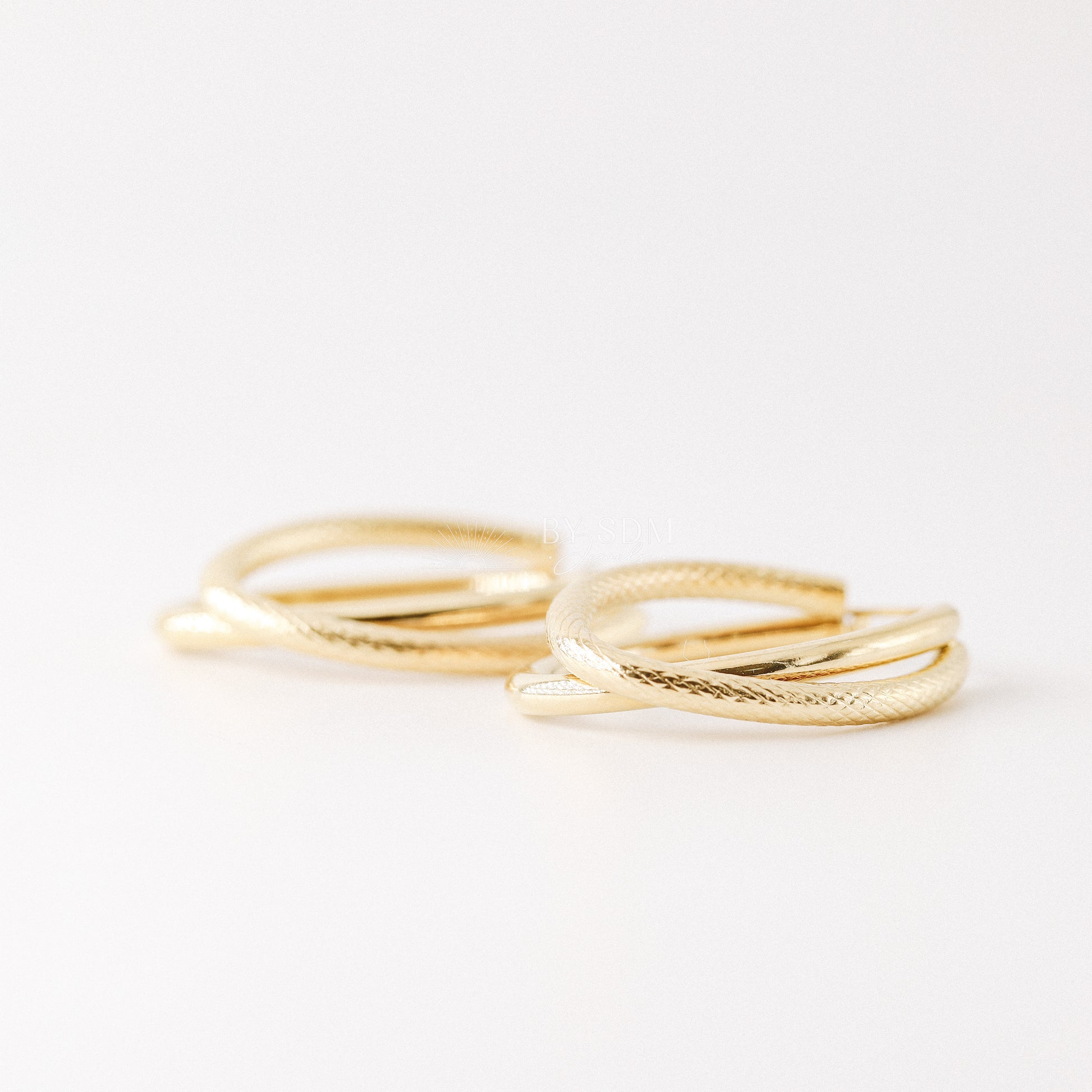 Gold Hoop Earrings • Large Big Hoop Earring • Circle Endless Huggie Hoop • Perfect Gift for Girlfriend • BYSDMJEWELS