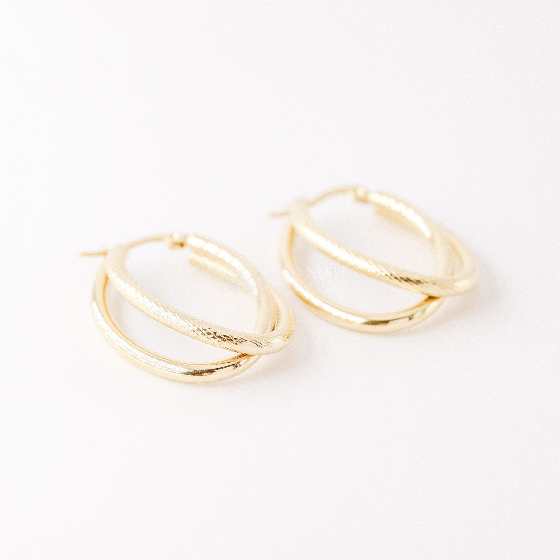 Gold Hoop Earrings • Large Big Hoop Earring • Circle Endless Huggie Hoop • Perfect Gift for Girlfriend • BYSDMJEWELS