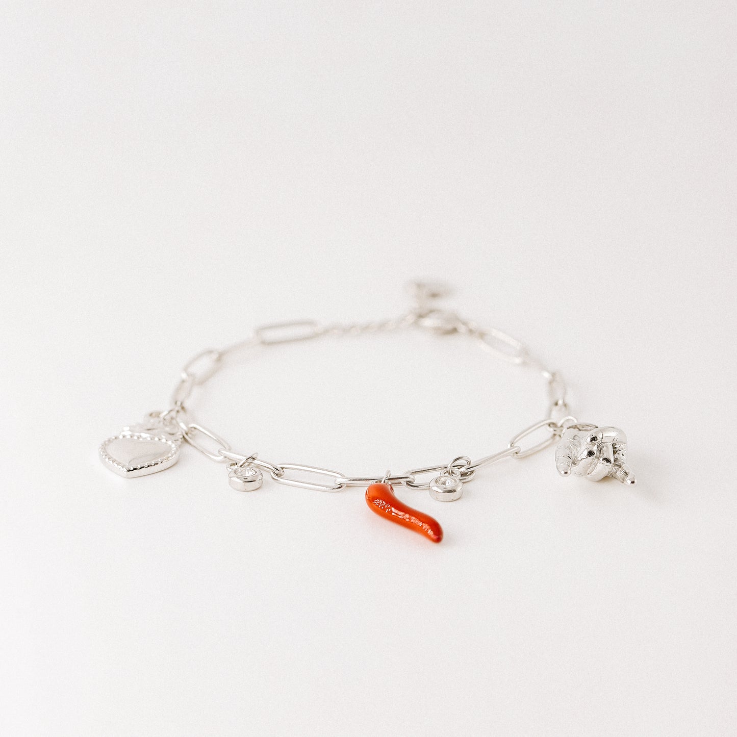 Italian Lucky Horn Bracelet • Malocchio Bracelet • Hand Gestures Bracelet • Lucky Charm Bracelet • Cornetto Napoletano • BYSDMJEWELS