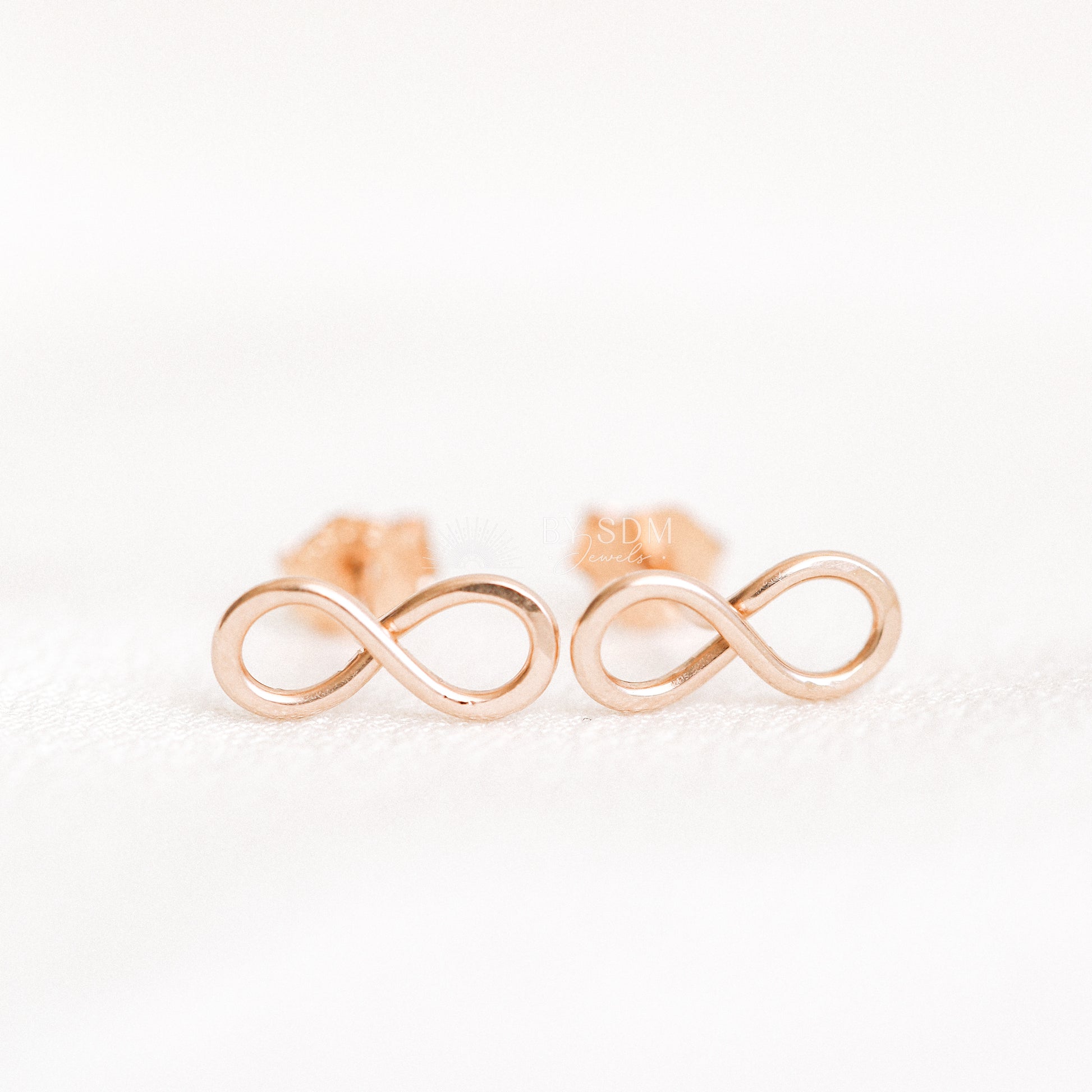 Tiny Infinity Stud Earrings Delicate 925 Sterling Silver 8 Earrings 9mm Infinity Stud Earrings Symbol of Eternity Earrings Gift for Her