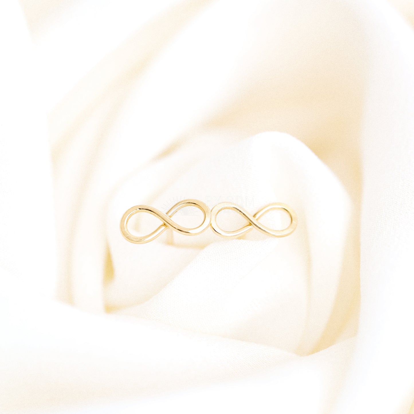 Tiny Infinity Stud Earrings Delicate 925 Sterling Silver 8 Earrings 9mm Infinity Stud Earrings Symbol of Eternity Earrings Gift for Her