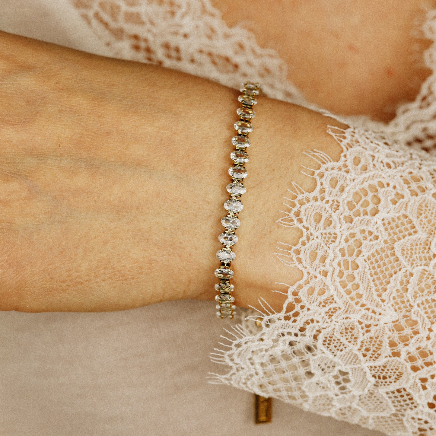 Oval Tennis Bracelet • Gold Tennis Bracelet • Diamond Bracelet • Dainty Bracelet • Gift for Her • CZ Tennis Bracelet • BYSDMJEWELS
