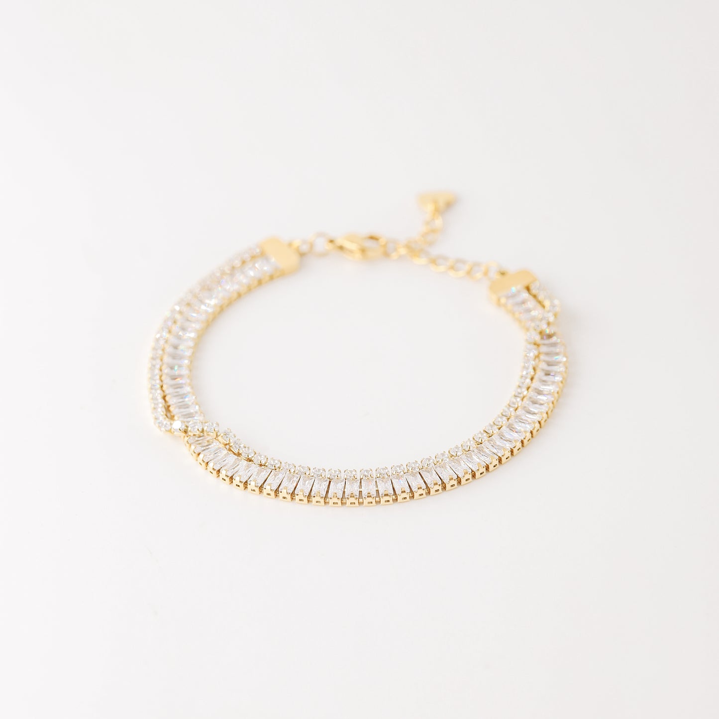 Baguette Tennis Bracelet • Gold Tennis Bracelet • Diamond Bracelet • Dainty Bracelet • Gift for Her • CZ Tennis Bracelet • BYSDMJEWELS