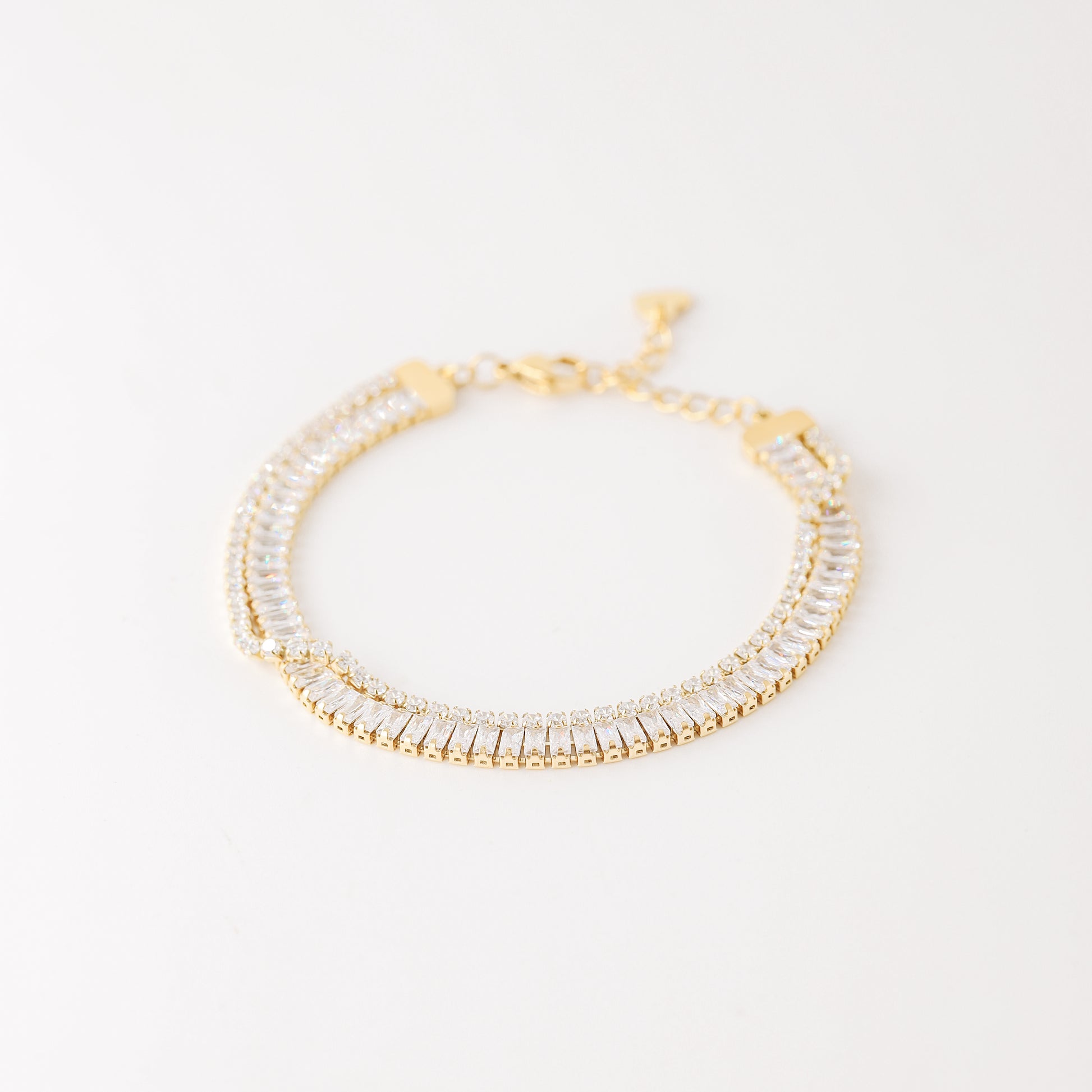 Baguette Tennis Bracelet • Gold Tennis Bracelet • Diamond Bracelet • Dainty Bracelet • Gift for Her • CZ Tennis Bracelet • BYSDMJEWELS