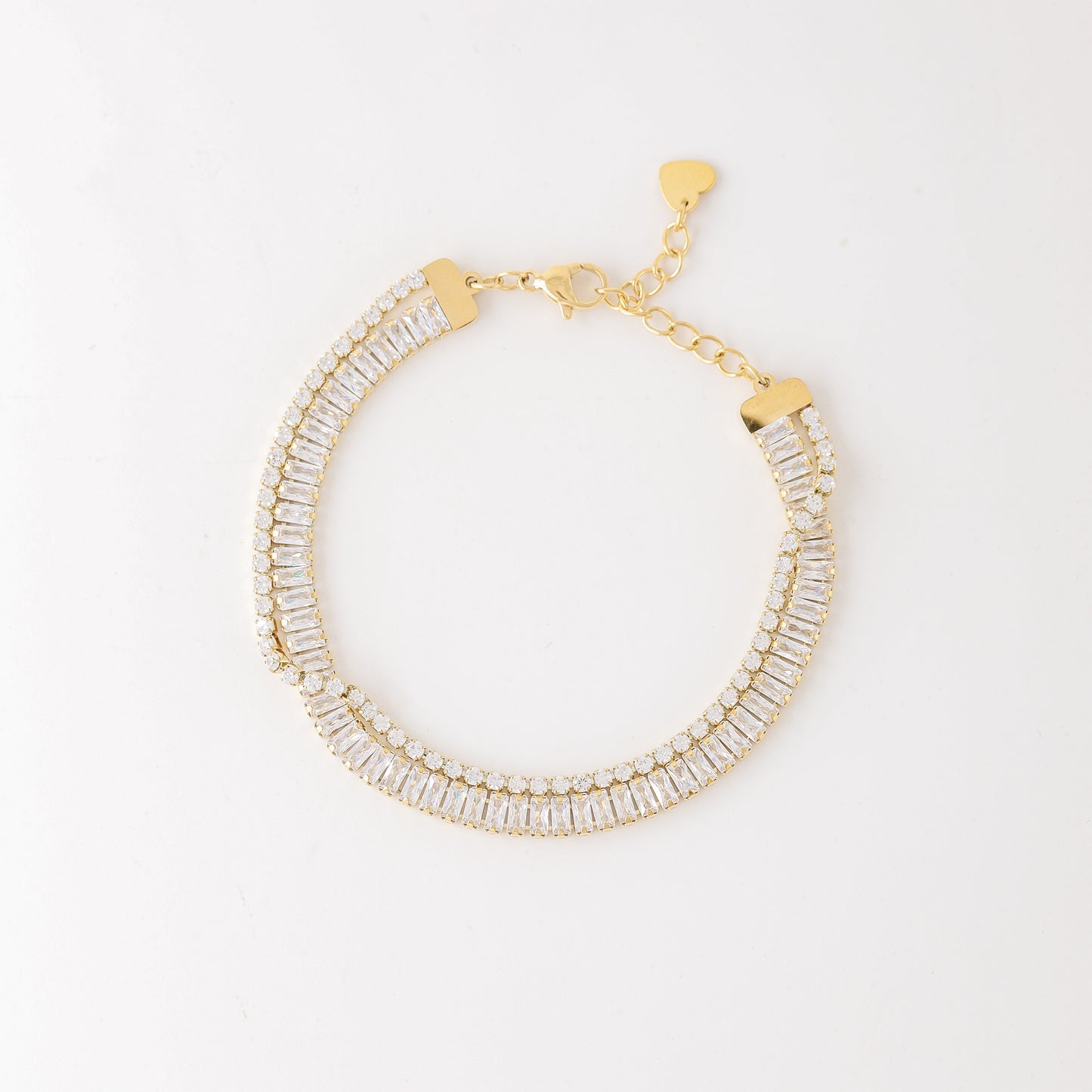 Baguette Tennis Bracelet • Gold Tennis Bracelet • Diamond Bracelet • Dainty Bracelet • Gift for Her • CZ Tennis Bracelet • BYSDMJEWELS