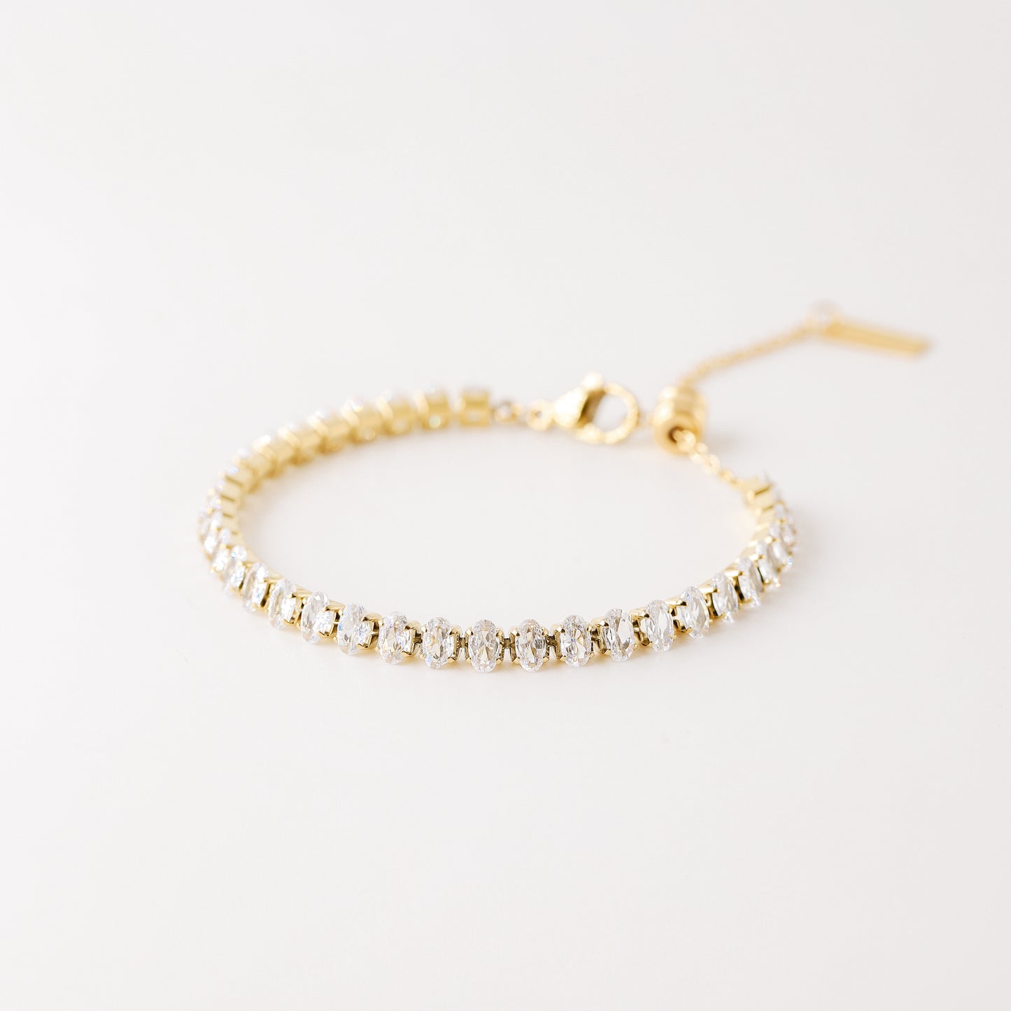 Oval Tennis Bracelet • Gold Tennis Bracelet • Diamond Bracelet • Dainty Bracelet • Gift for Her • CZ Tennis Bracelet • BYSDMJEWELS