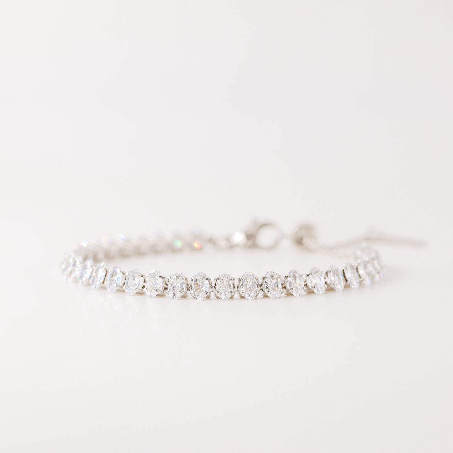 Oval Tennis Bracelet • Gold Tennis Bracelet • Diamond Bracelet • Dainty Bracelet • Gift for Her • CZ Tennis Bracelet • BYSDMJEWELS