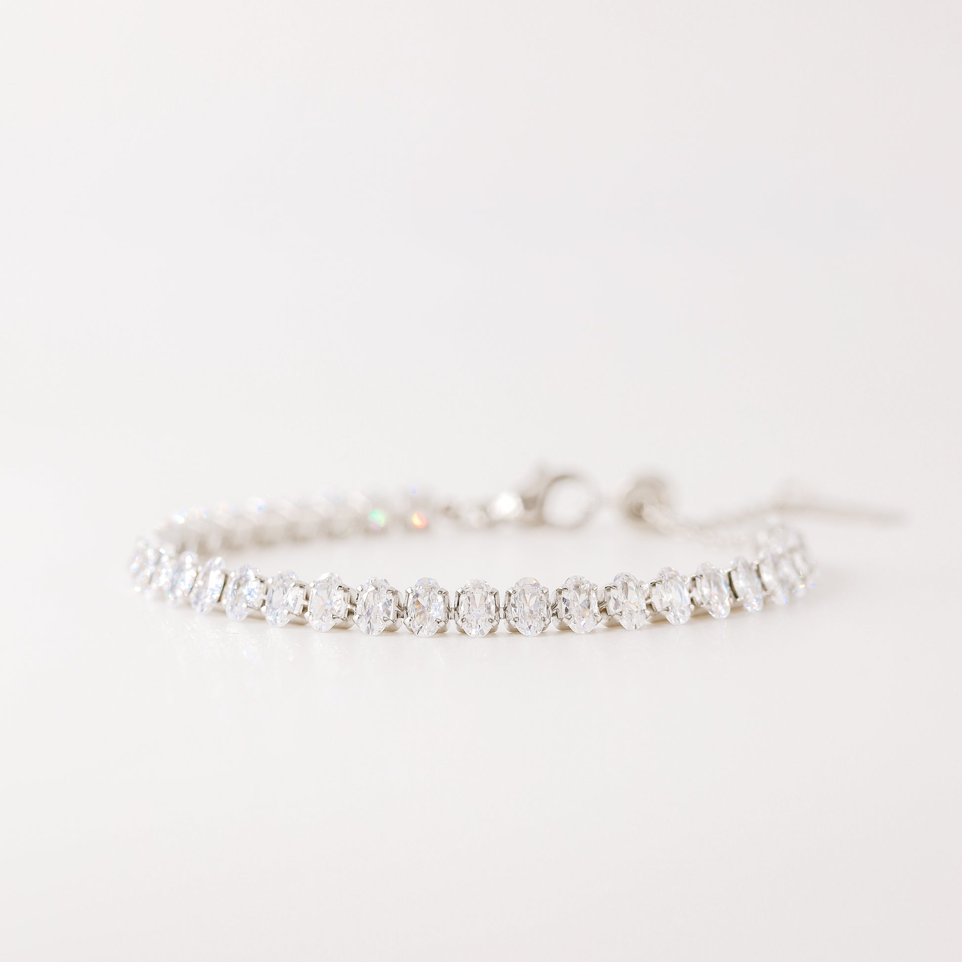 Oval Tennis Bracelet • Gold Tennis Bracelet • Diamond Bracelet • Dainty Bracelet • Gift for Her • CZ Tennis Bracelet • BYSDMJEWELS