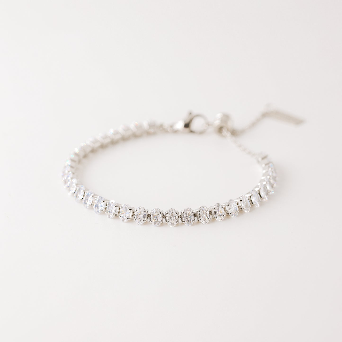 Oval Tennis Bracelet • Gold Tennis Bracelet • Diamond Bracelet • Dainty Bracelet • Gift for Her • CZ Tennis Bracelet • BYSDMJEWELS