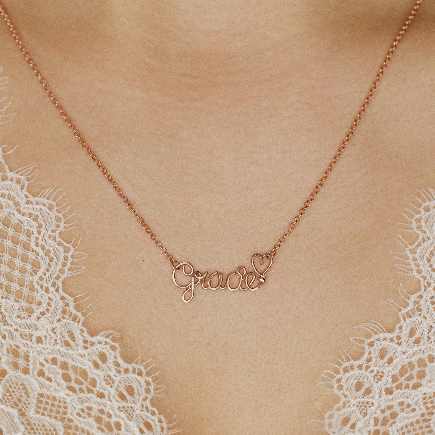 Cursive Name Necklace • Gift for Preteen Girls • Birthday Girl Wirewrapped Jewelry • BYSDMJEWELS
