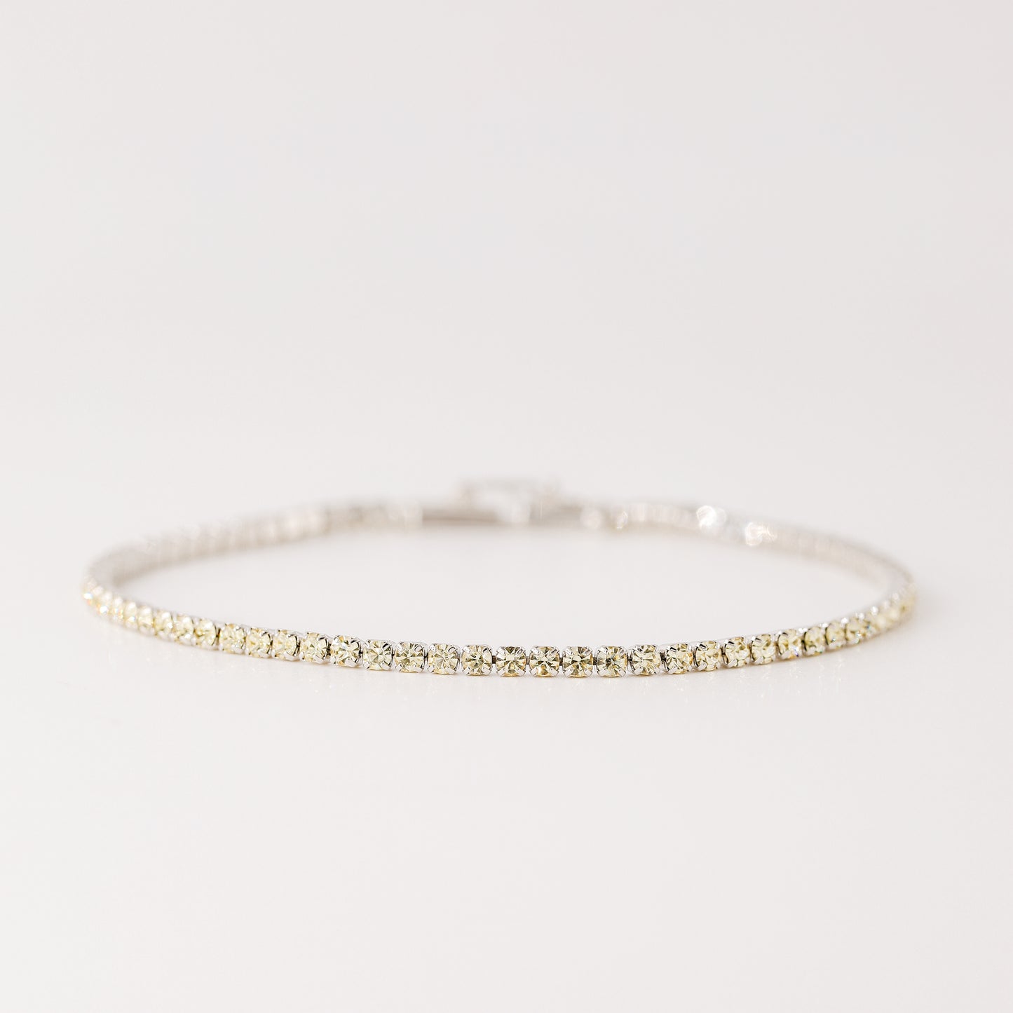 2mm Green Pear Tennis Bracelet • Cubic Zirconia Tennis Bracelet • Dainty Bracelet • Diamond Bracelet • Gift for Her • BYSDMJEWELS