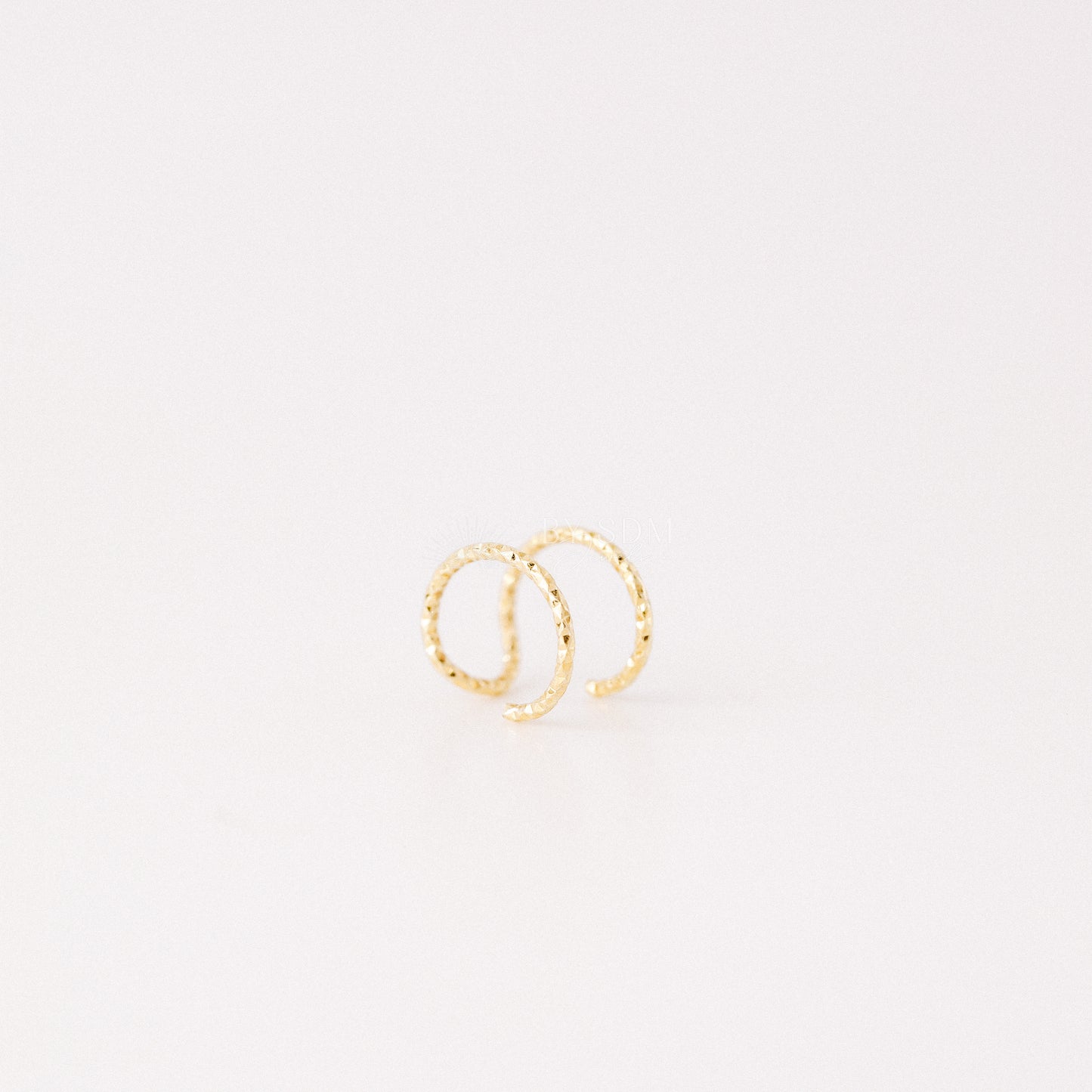 Gold Double Line or Criss Cross Ear Cuff