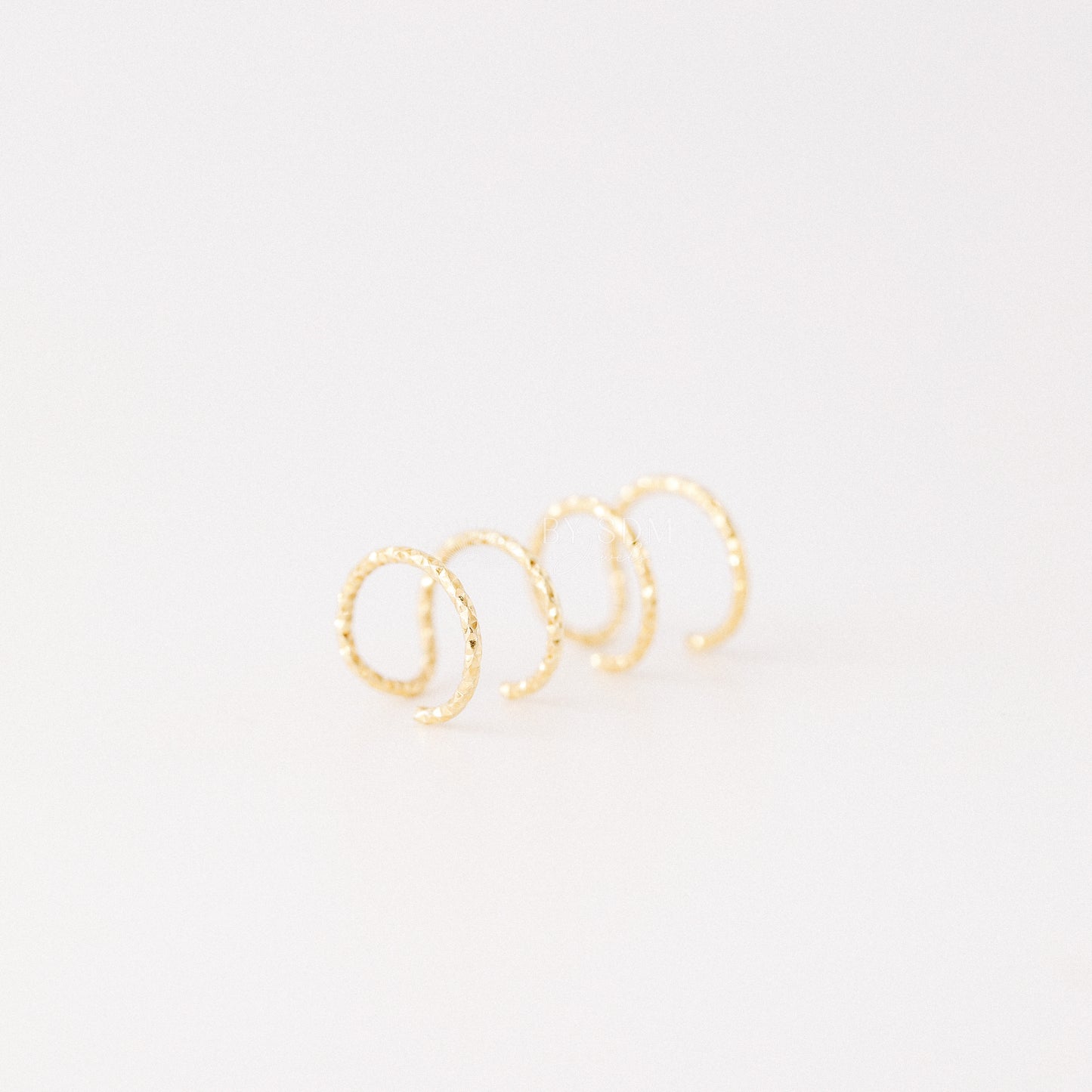 Gold Double Line or Criss Cross Ear Cuff