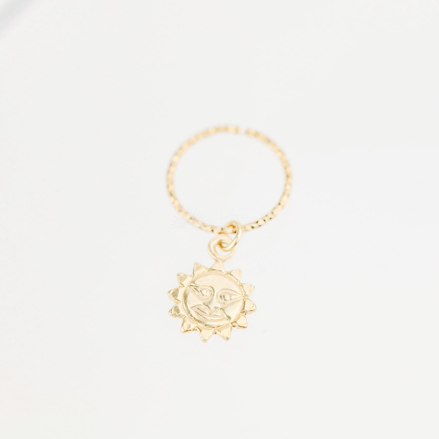 Sun Charm Hoop Earrings Rook Earrings Tragus Earrings Helix Earrings Sun Charm Earrings Celestial Huggie Hoops Tiny Sun Cartilage Earrings
