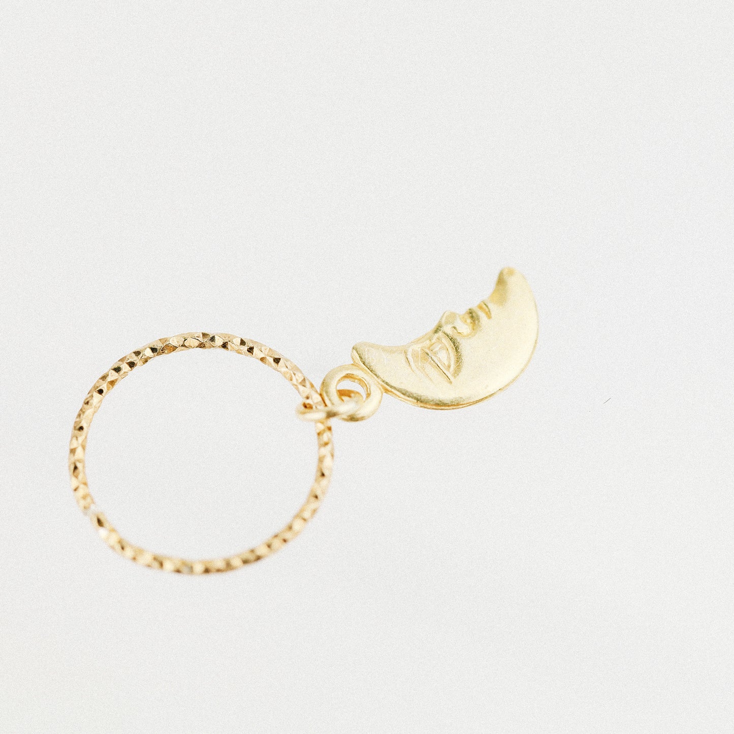 Tiny Moon Cartilage Earrings Gold Cartilage Hoop Earrings Moon Tragus Ring Ear Cuff Helix Hoop 24 20 18 Gauge Hoop Piercing Hoop Earrings
