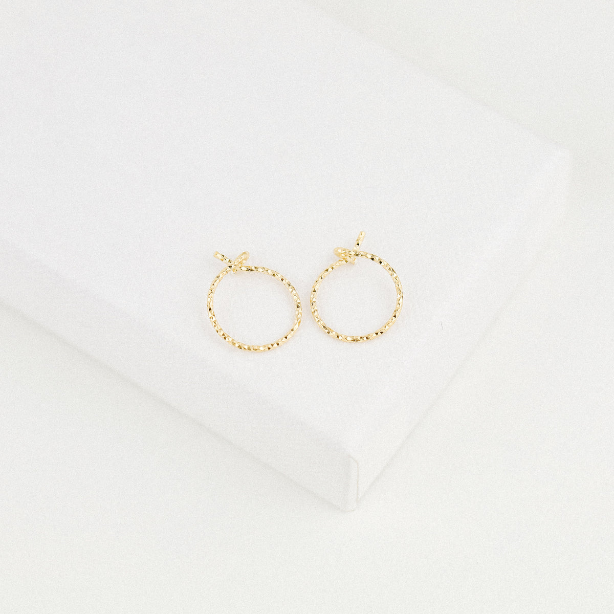 Orecchini a cerchio minimalisti • Orecchini a lobo e elica con chiusura a semplice anello