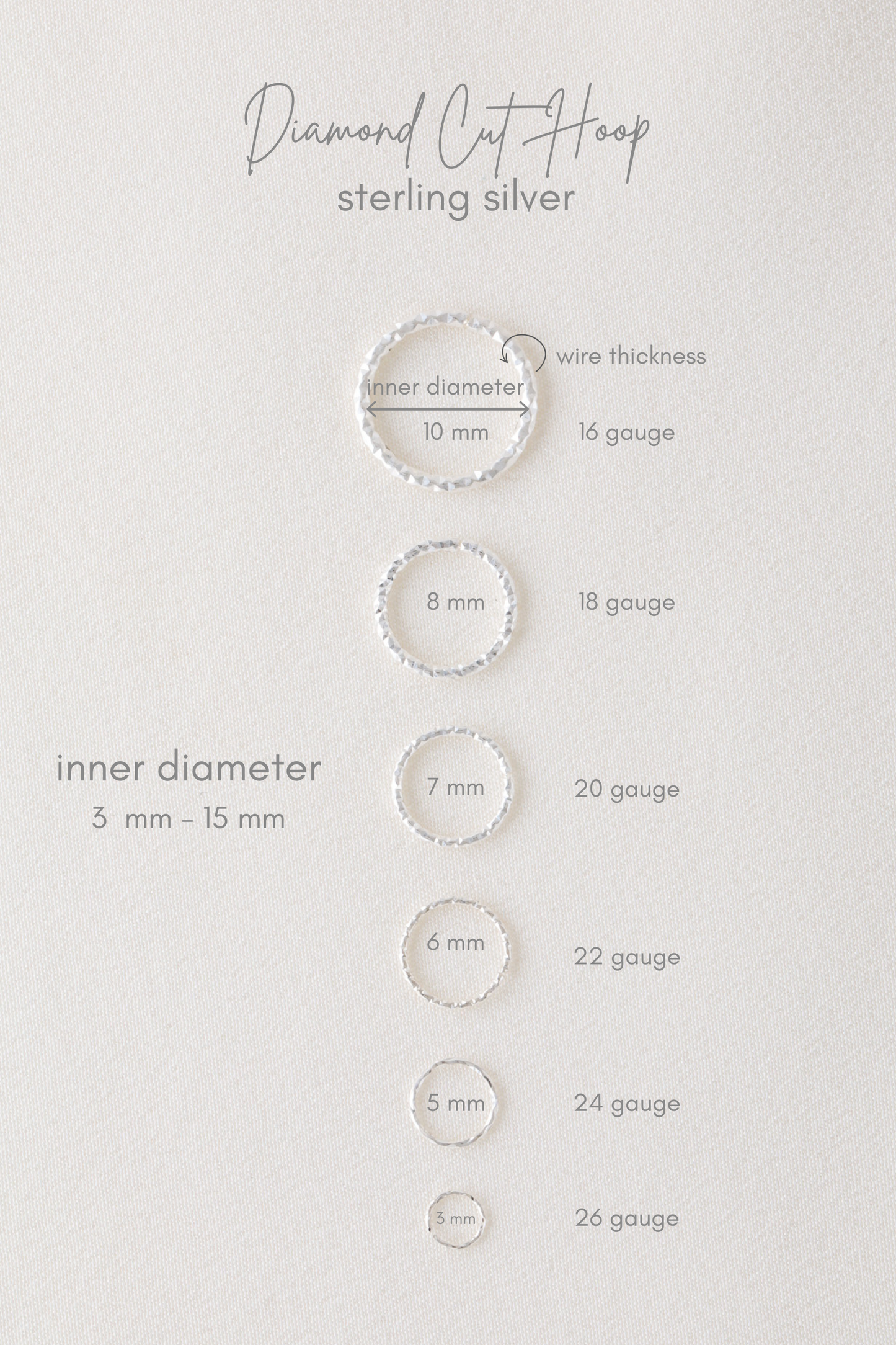 Celestial Sun Charm Endless Hoop - Silver