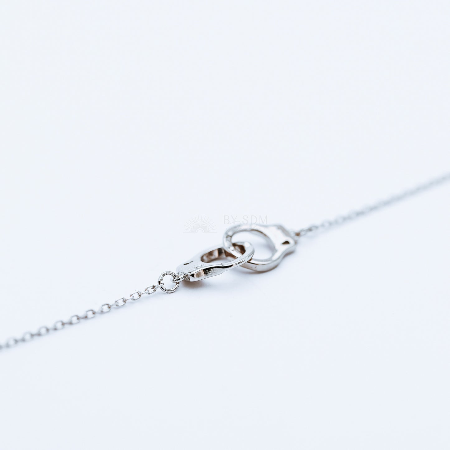 Freedom Handcuff Necklace • Dainty Eternity Necklace • Sterling Silver