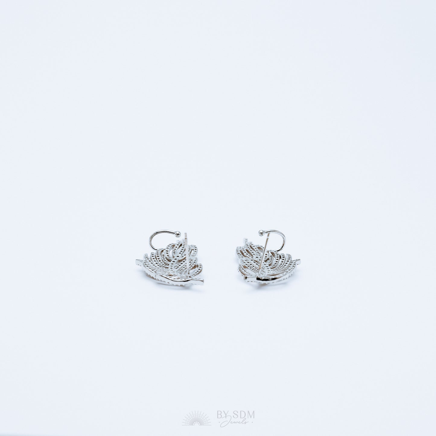Leaf Ear Climber Earrings • Ear Crawler Earrings • Crystal Ear Cuff • Feather Earrings • Climbing Earrings • Bridal Earrings • Ear Cuff