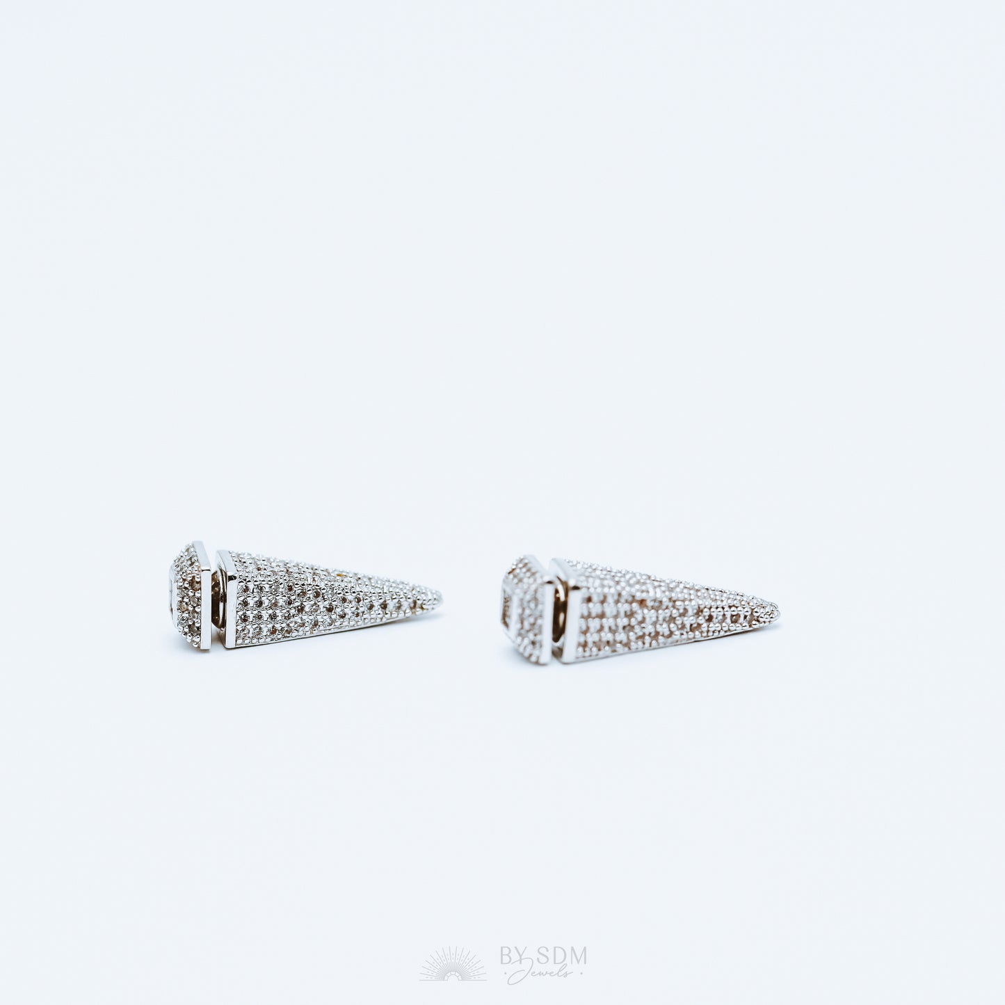 Spike Silver Ear Jacket • Silver Ear Jackets • Ear Jacket Earrings • Dainty Ear Jacket • Modern Ear Jacket • Ear Cuff • Dainty Earrings