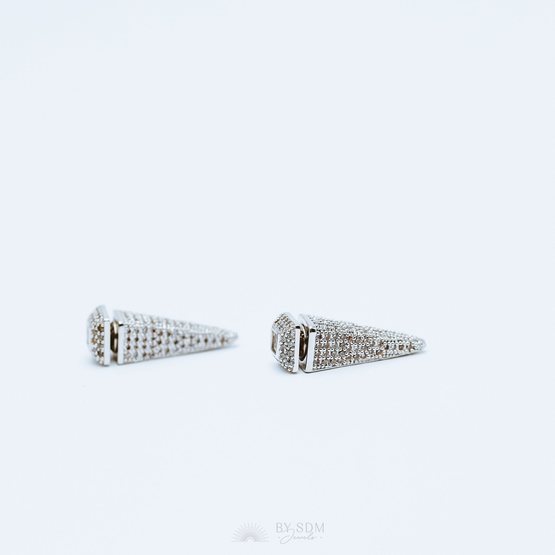 Spike Silver Ear Jacket • Silver Ear Jackets • Ear Jacket Earrings • Dainty Ear Jacket • Modern Ear Jacket • Ear Cuff • Dainty Earrings