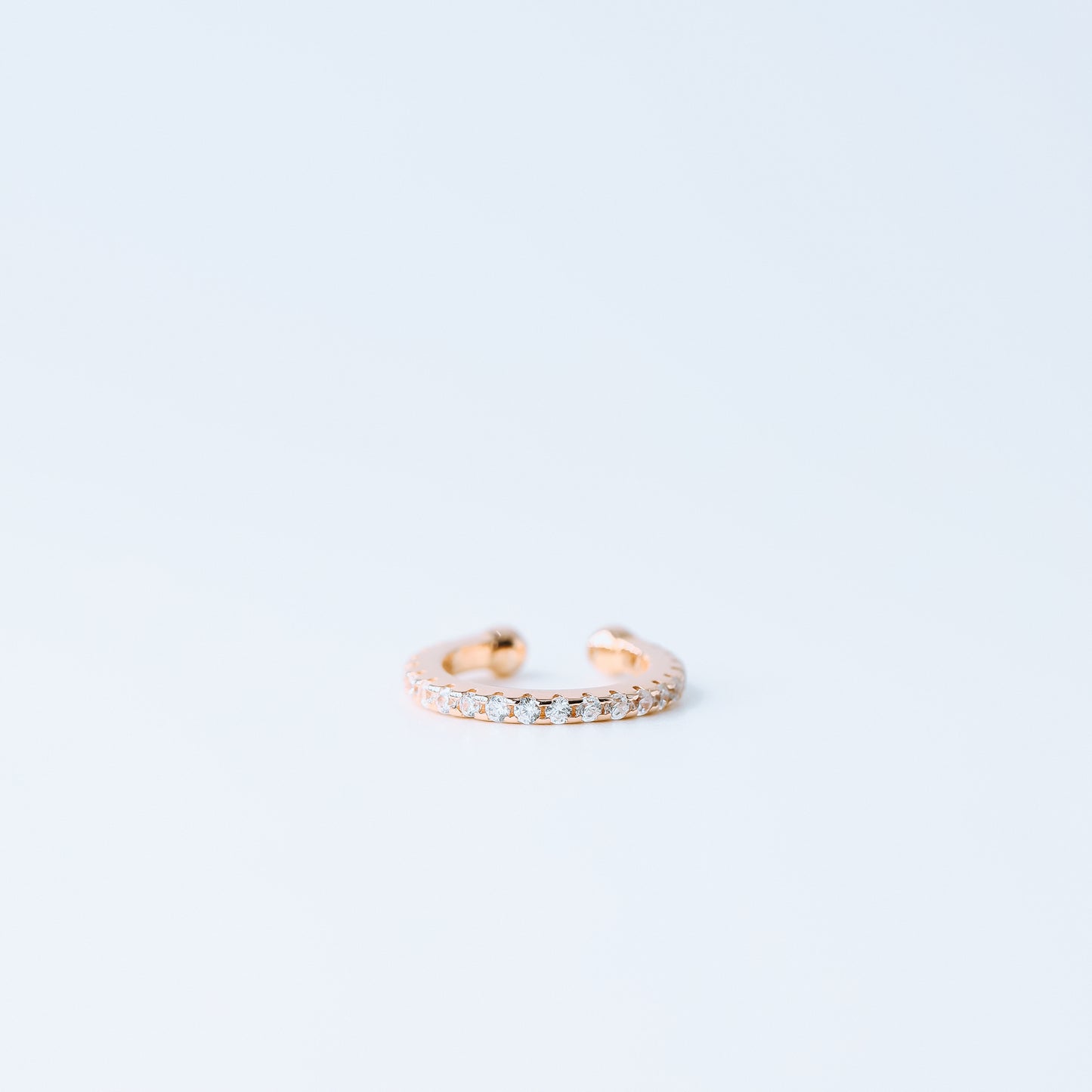 CZ Stone Ear Cuff • No Piercing is Needed • Gold, Silver, Rose Gold