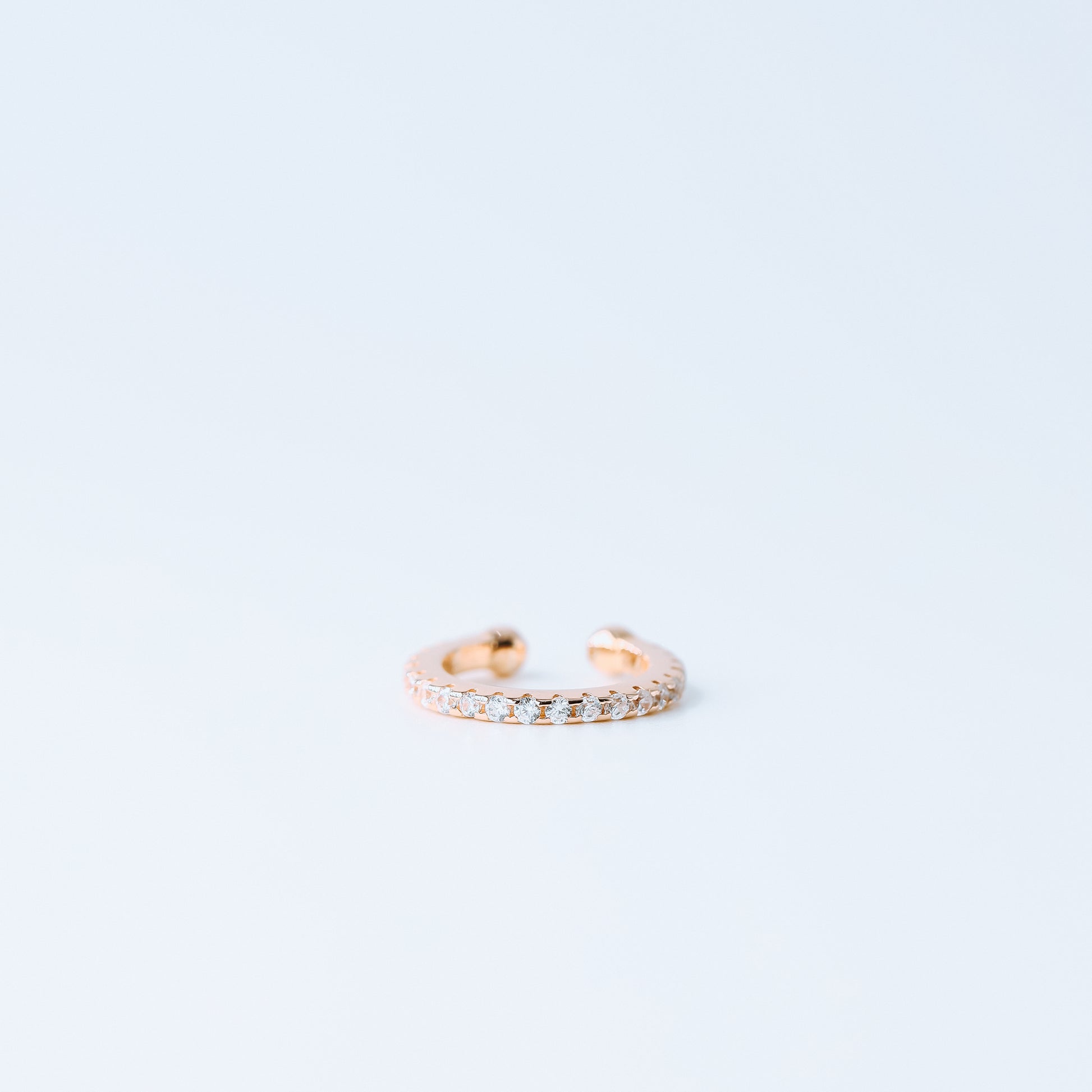CZ Stone Ear Cuff • No Piercing is Needed • Gold, Silver, Rose Gold