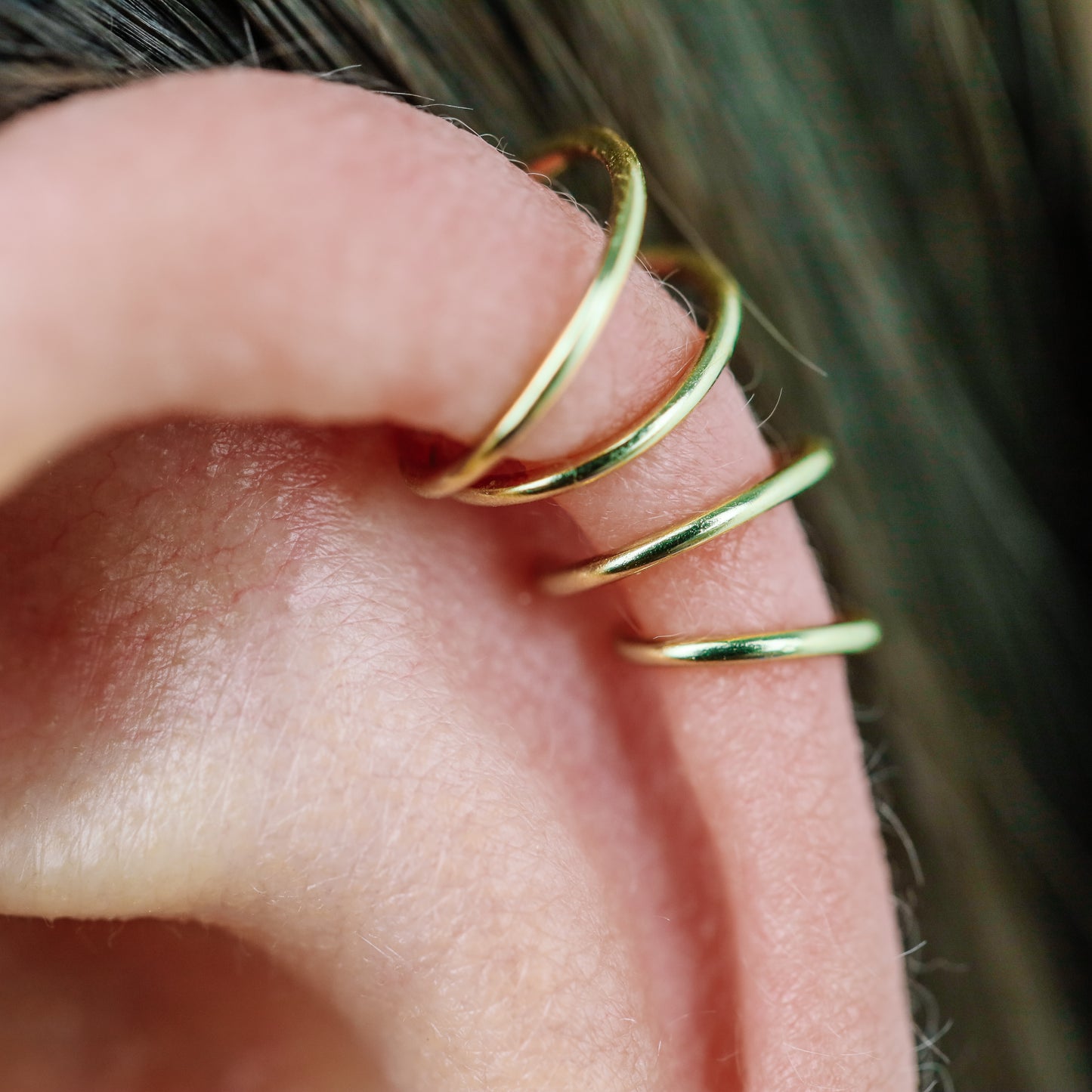 Thin Hoops Rings for Ear • Nose Piercings • No Hinge Design • 22ga, 20ga, 18ga, 16ga, 14ga • 3, 4, 5, 6, 7, 8, 9, 10, 12mm BYSDMJEWELS