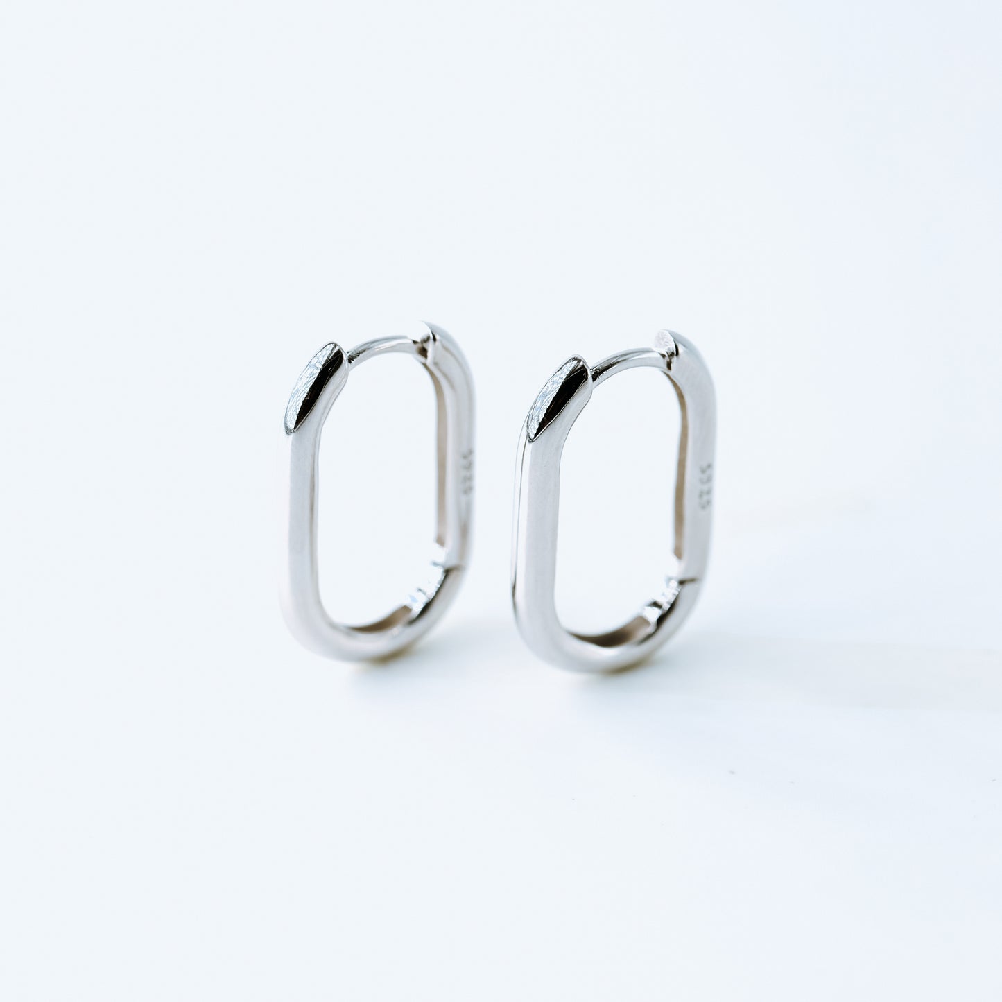 Oval Hoop Earrings, Gold, Silver BYSDMJEWELS