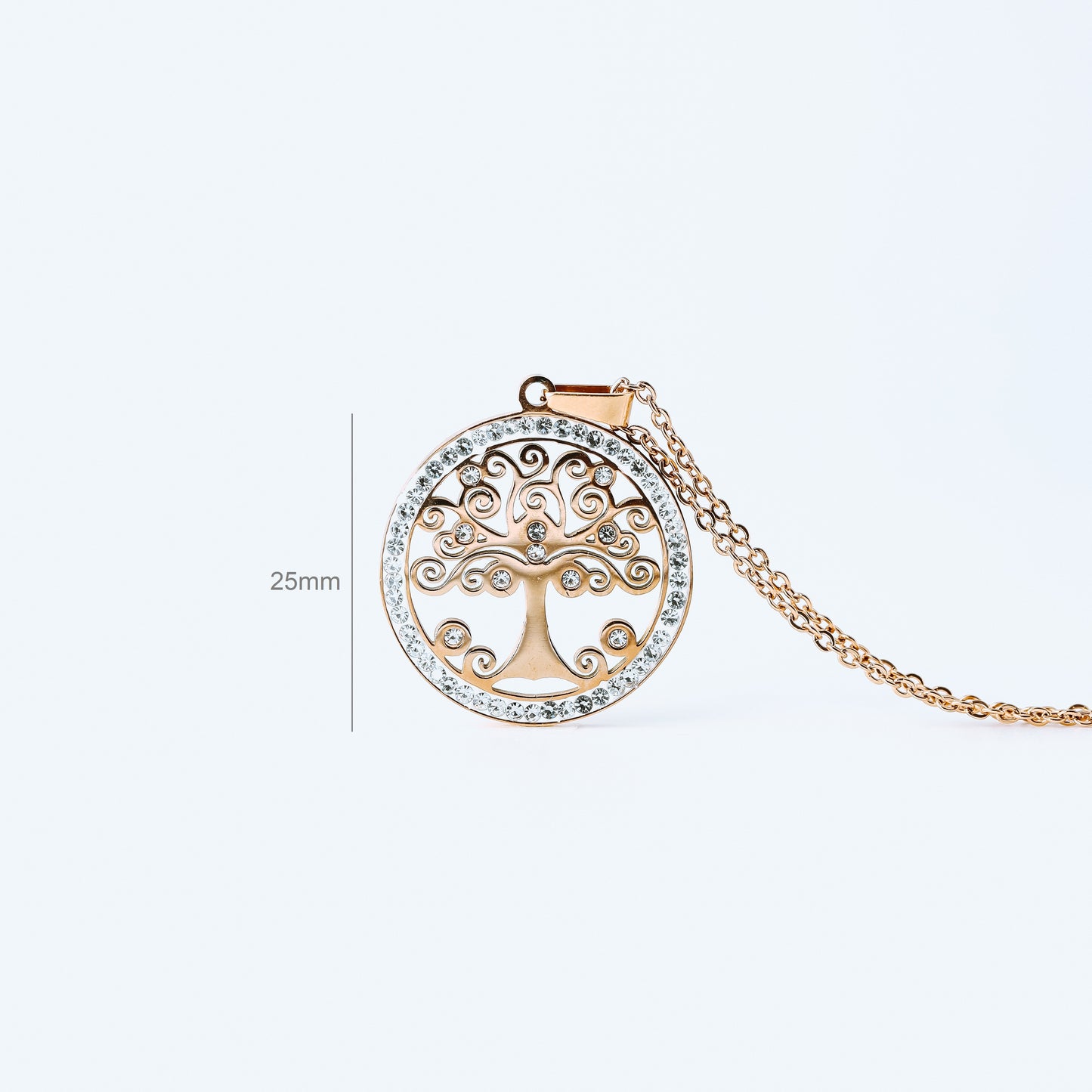 Dainty Tree of Life Necklace • Stainless Steel Family Tree Pendant • Family Tree Jewelry for Her, Arbre de Vie • Gift For Mom and Grandma