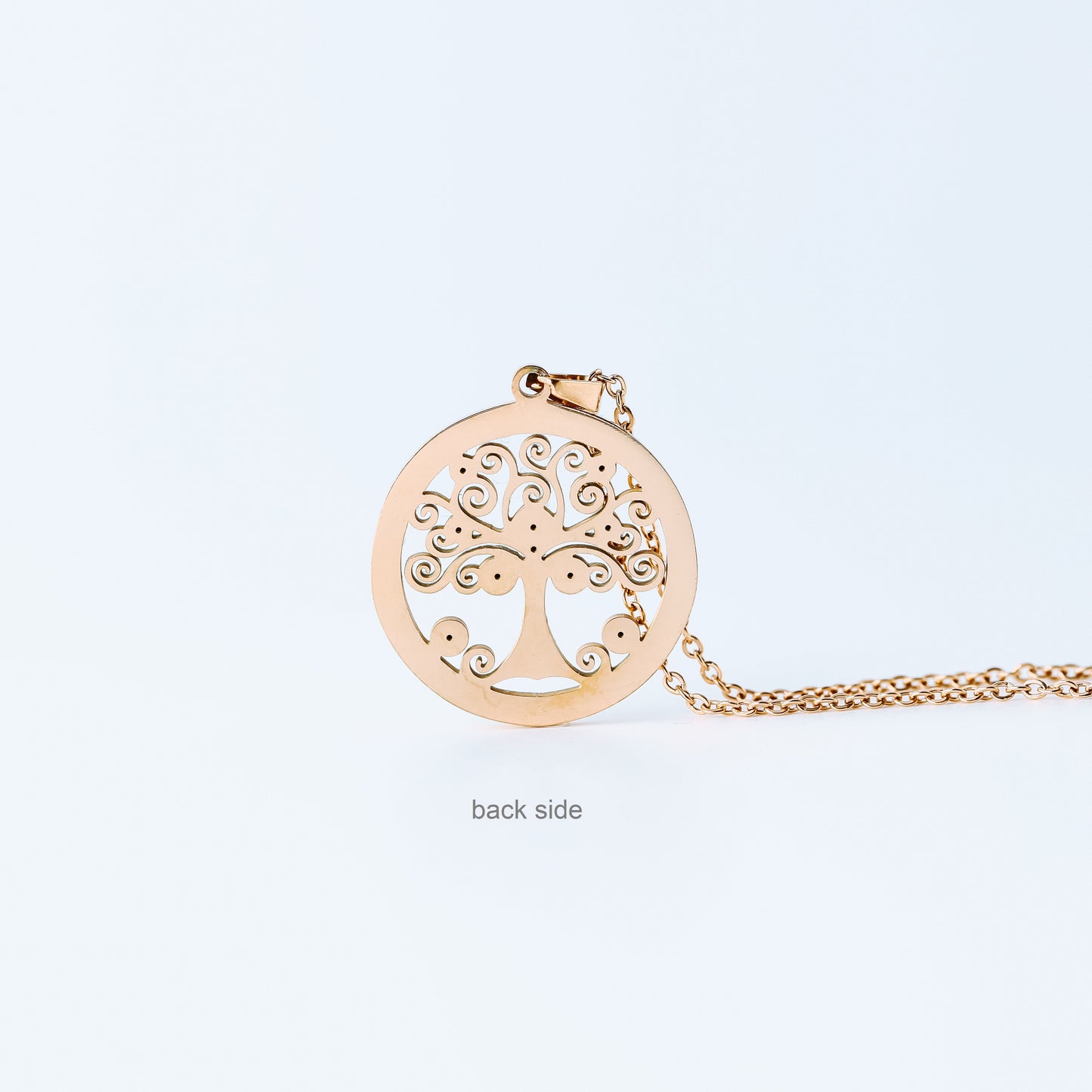 Dainty Tree of Life Necklace • Stainless Steel Family Tree Pendant • Family Tree Jewelry for Her, Arbre de Vie • Gift For Mom and Grandma