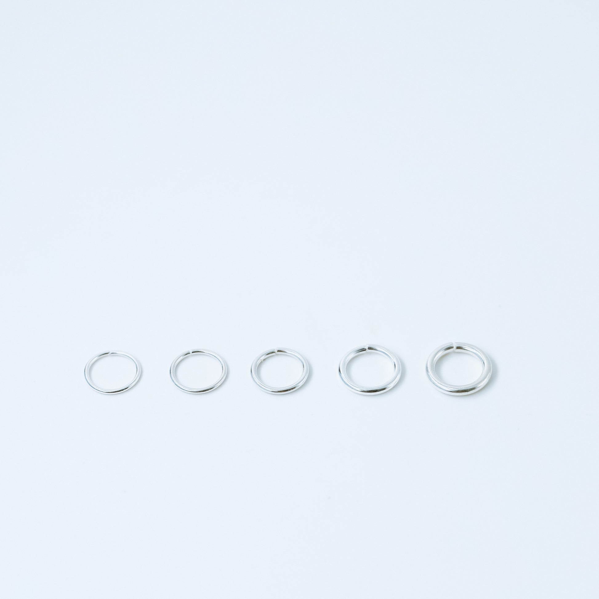 Thin Hoops Rings for Ear • Nose Piercings • No Hinge Design • 22ga, 20ga, 18ga, 16ga, 14ga • 3, 4, 5, 6, 7, 8, 9, 10, 12mm BYSDMJEWELS