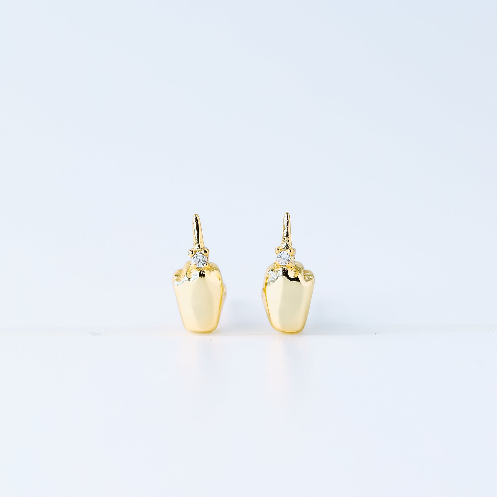 Fuck Off Earrings, Adult Quirky Earrings, Middle Finger Fuck Off Jewelry, Feminist Women's Funny Gift, Sold Individually, BYSDMJEWELS