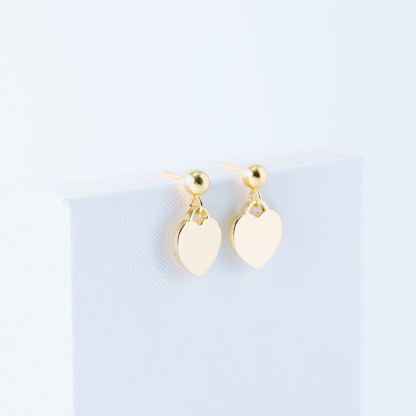 Dangle Heart Stud Earrings Rose Gold Heart Earrings Teeny Tiny Heart Earrings Gold Heart Stud Earrings Silver Tiffany Heart Earrings