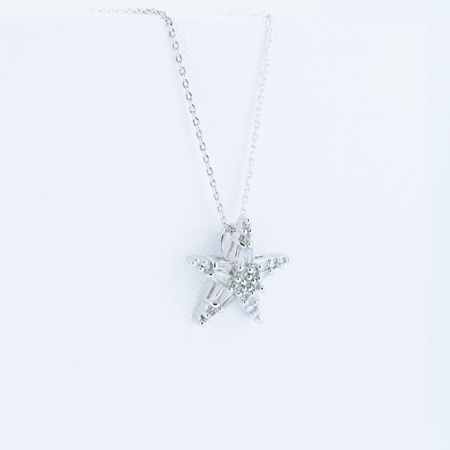 Silver Star Pendant Necklace, Silver Star Gift, Star Necklace, Star Charm Necklace, Star Gift, Star Jewellery, Celestial Gift, BYSDMJEWELS