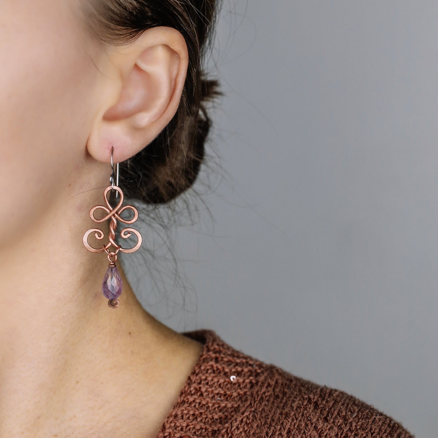 Gemstone Amethyst Earrings • Purple Birthstone Earrings • Statement Earrings • Amethyst Jewelry • Mother's Day Gift • BYSDMJEWELS