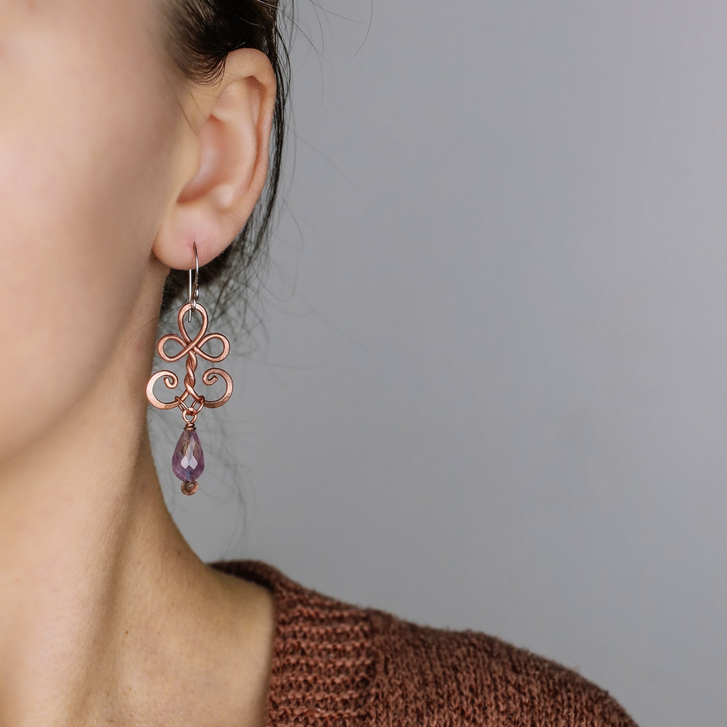 Gemstone Amethyst Earrings • Purple Birthstone Earrings • Statement Earrings • Amethyst Jewelry • Mother's Day Gift • BYSDMJEWELS