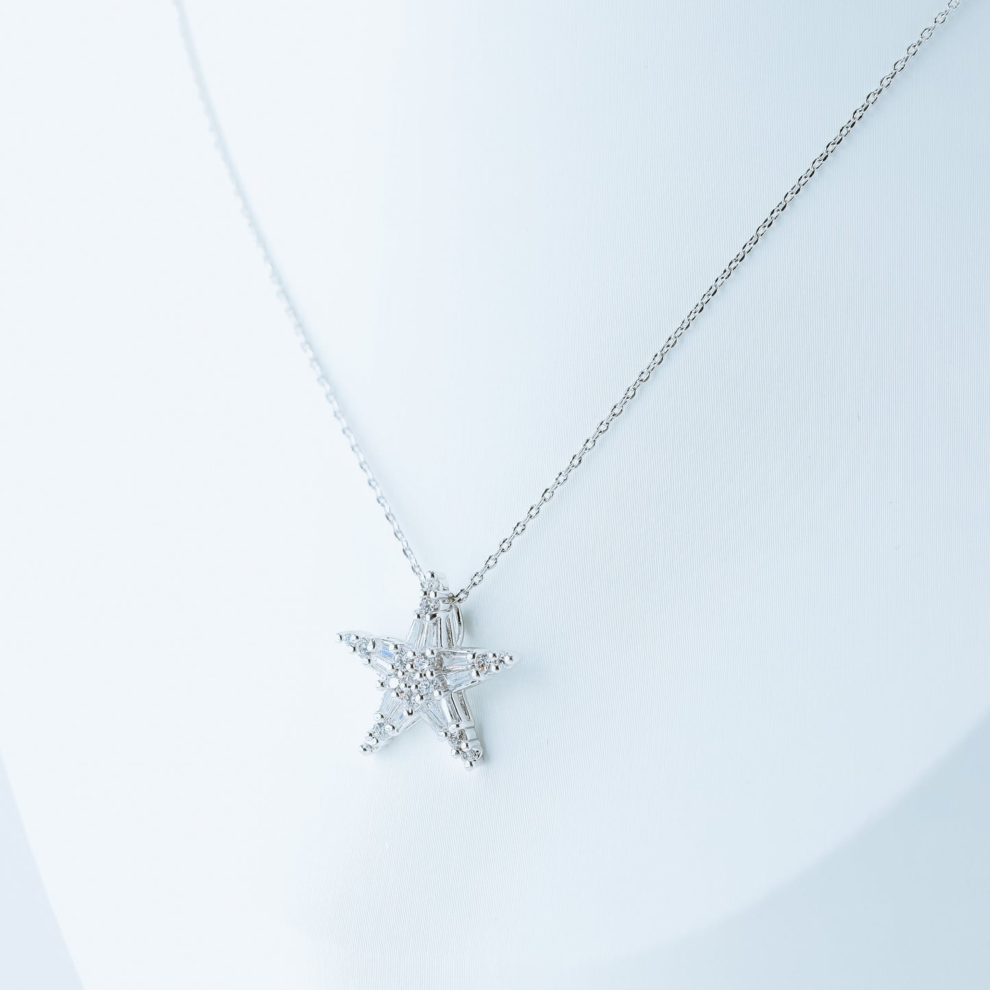 Silver Star Pendant Necklace, Silver Star Gift, Star Necklace, Star Charm Necklace, Star Gift, Star Jewellery, Celestial Gift, BYSDMJEWELS