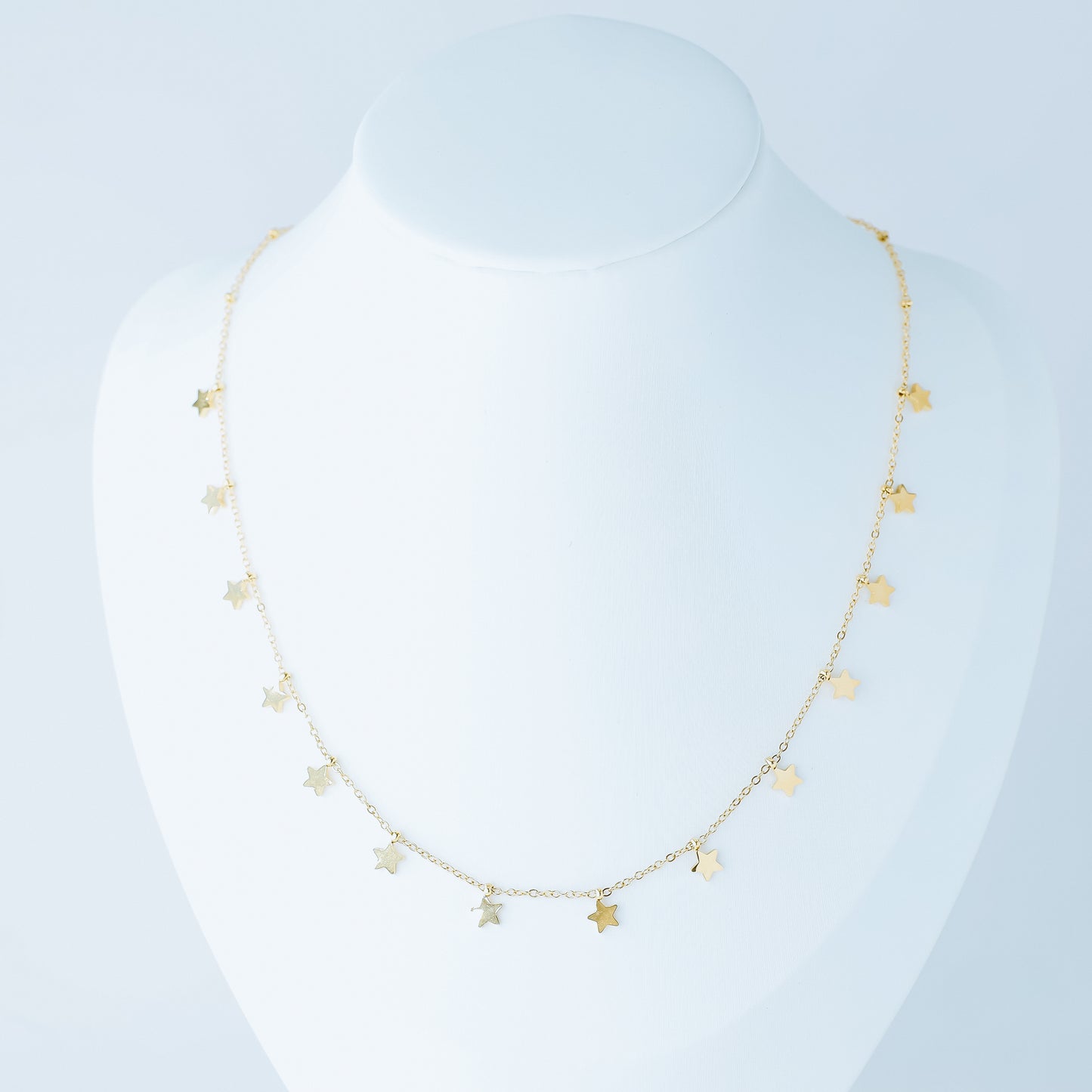 Dainty Star Necklace • Minimal Boho Beaded Necklace • Gold Layered Necklace for Women • BYSDMJEWELS