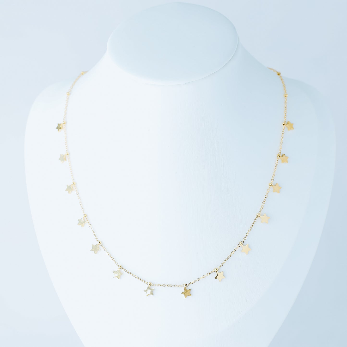 Dainty Star Necklace • Minimal Boho Beaded Necklace • Gold Layered Necklace for Women • BYSDMJEWELS