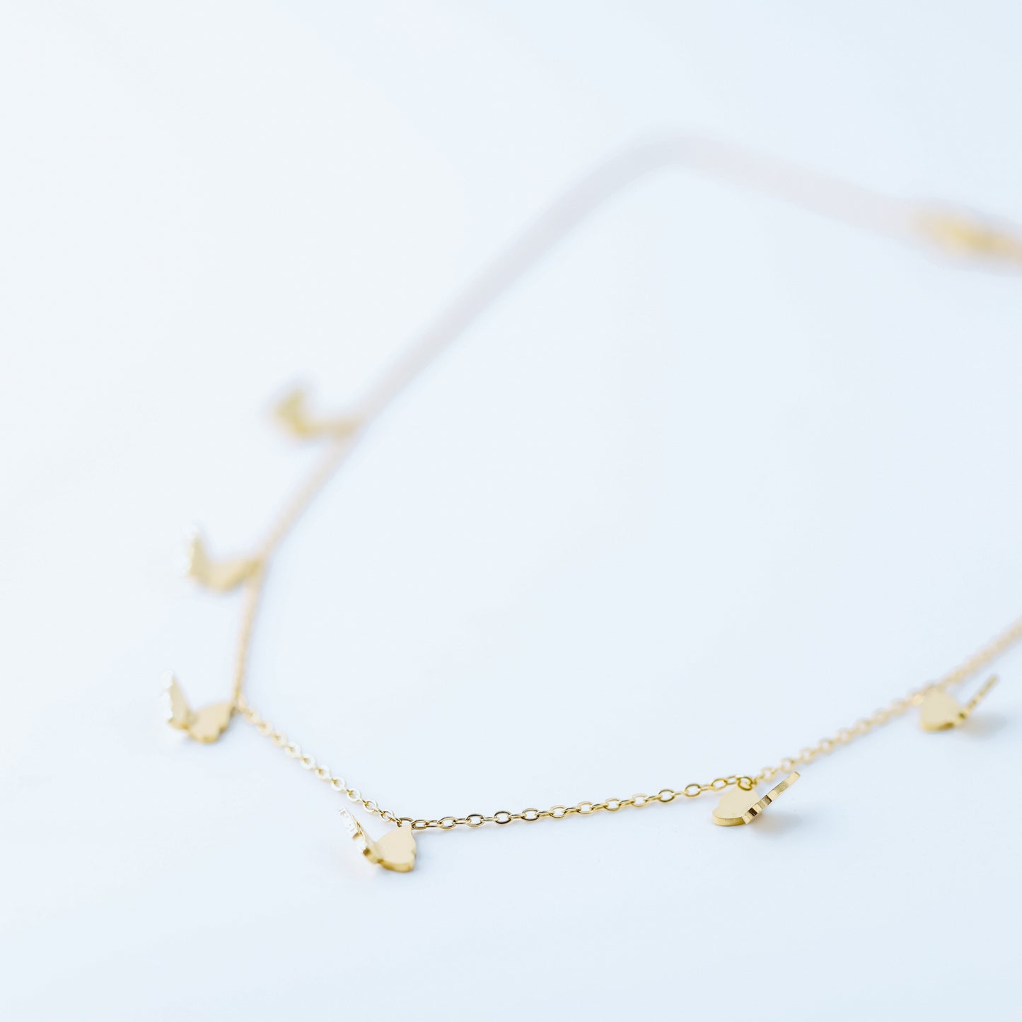 Dainty Butterflies Necklace • Minimal Boho Beaded Necklace • Gold Layered Necklace for Women • BYSDMJEWELS